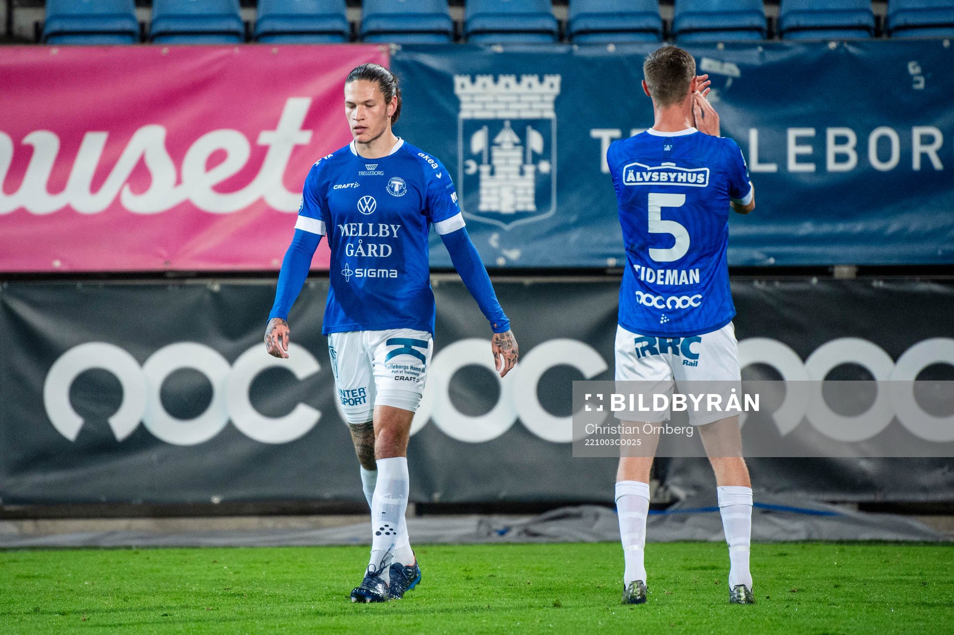 Trelleborgs Isak Jönsson och Anton Tideman  deppar