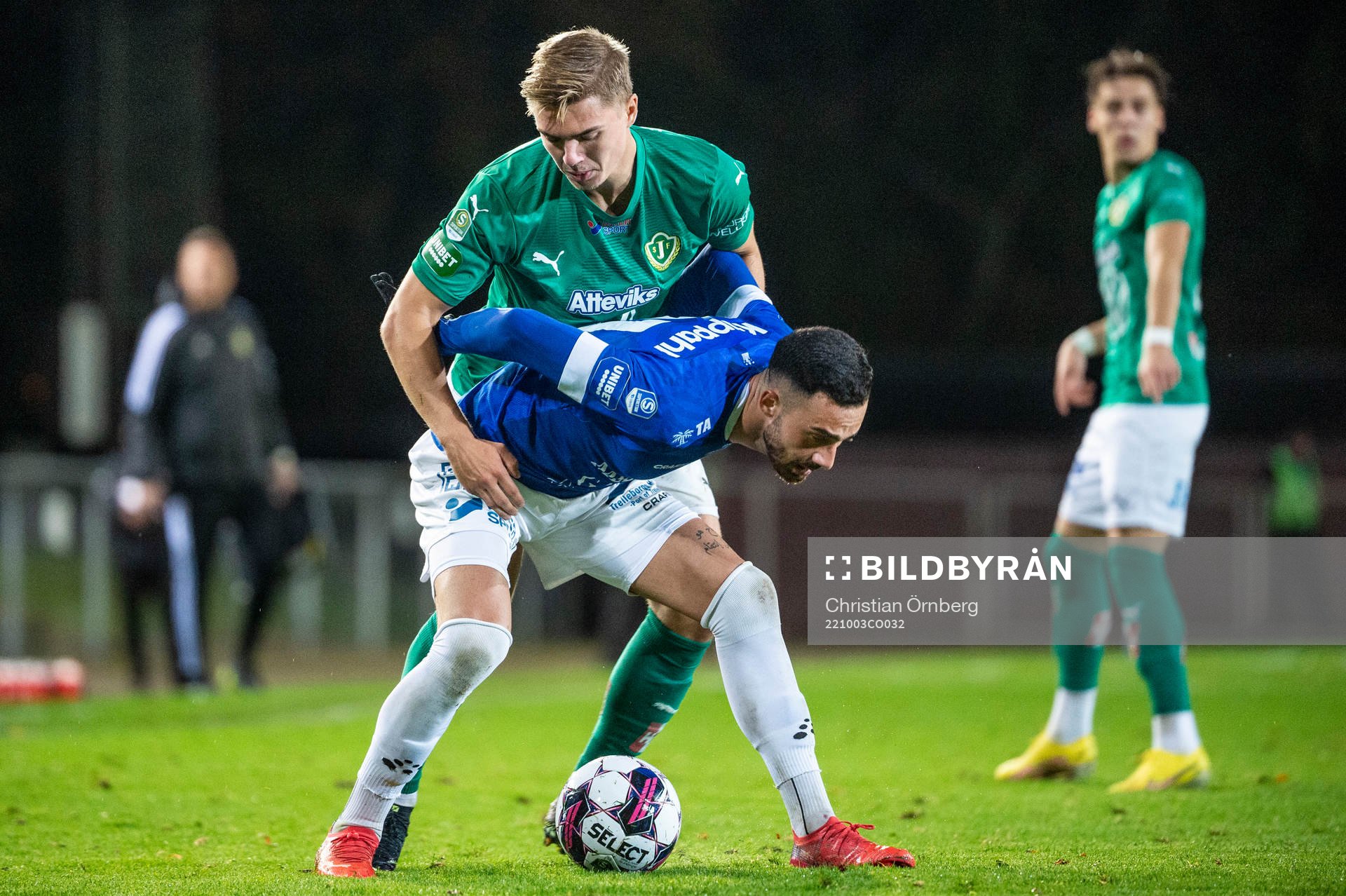 Jönköpings Södras Daniel Hermansson mot Trelleborgs