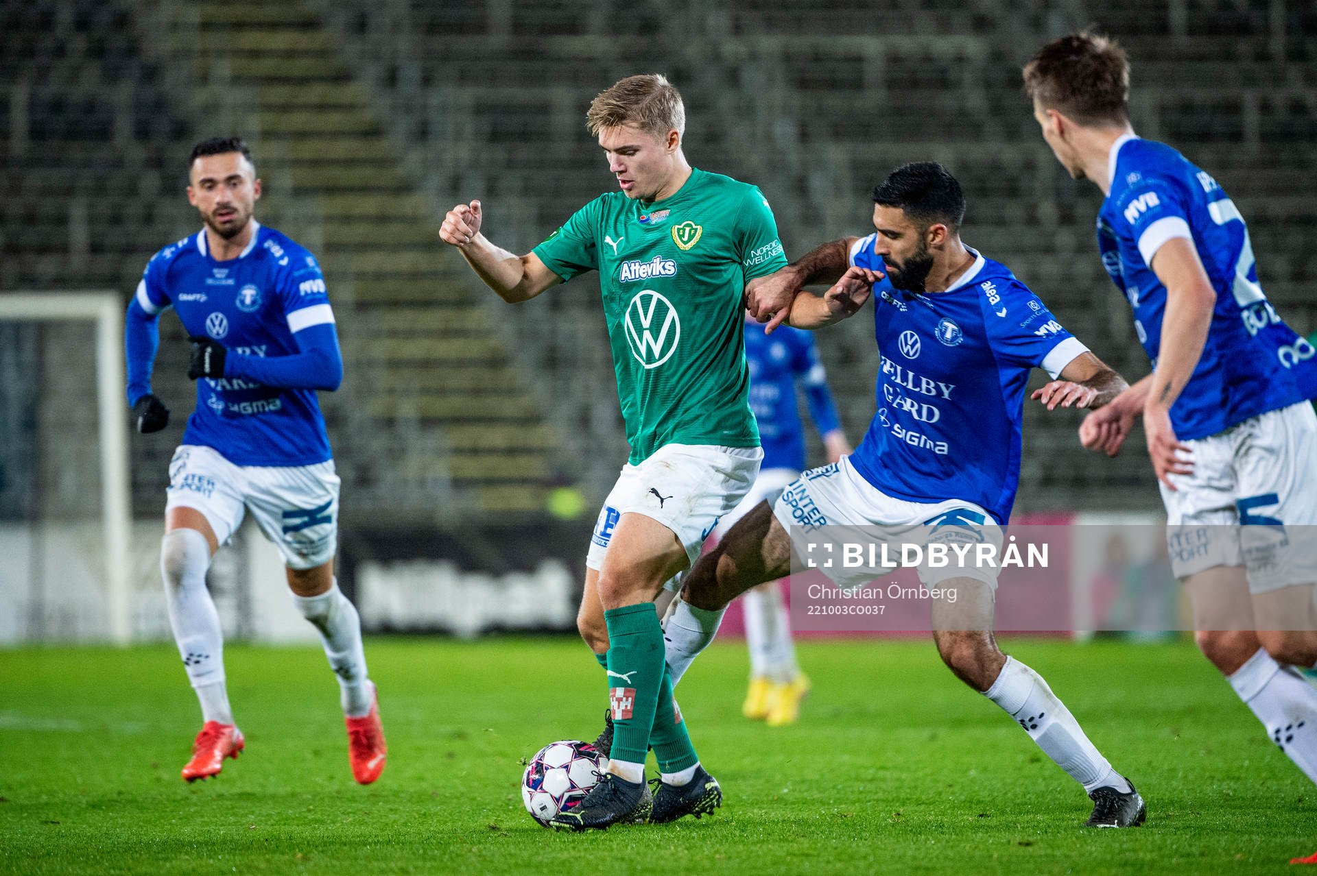 Jönköpings Södras Daniel Hermansson mot Trelleborgs