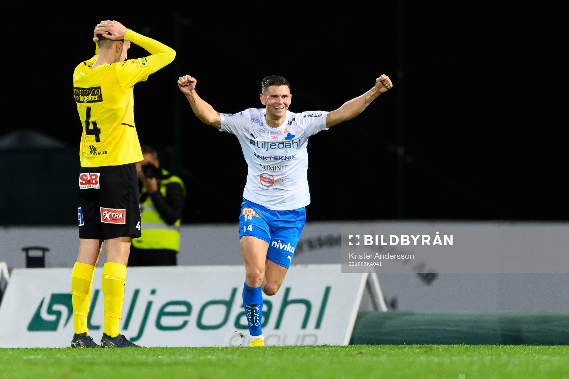 Värnamos Marcus Antonsson jublar
