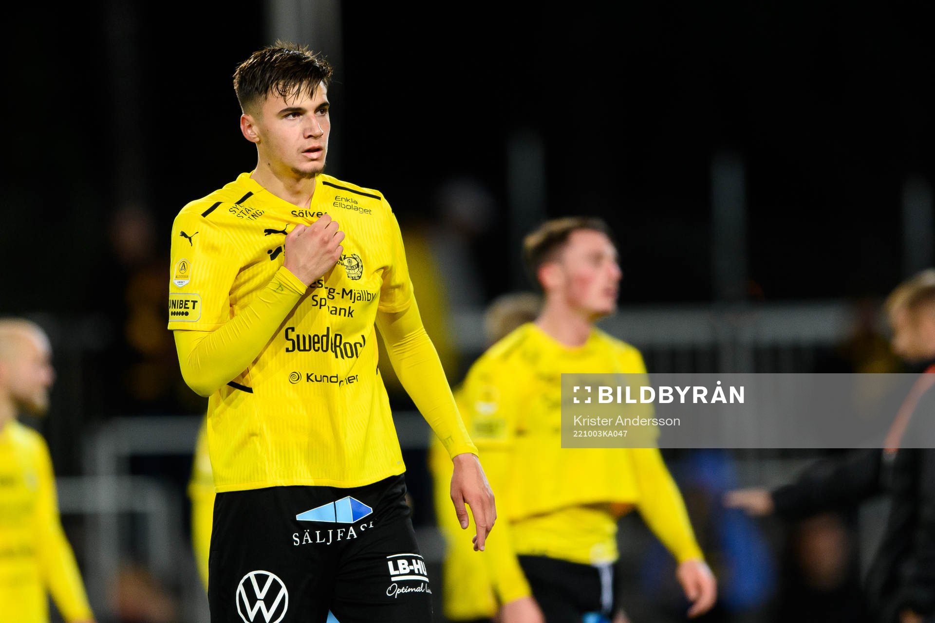 Mjällbys Noah Eile deppar