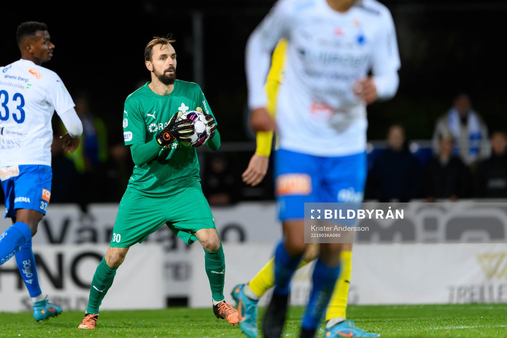 Värnamos målvakt Pilip Vaitsiakhovich