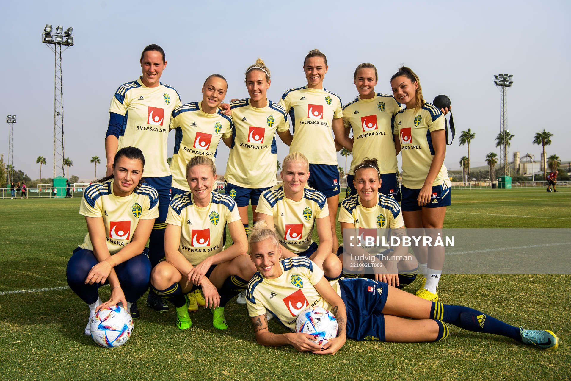 goalkeeper Emma Lind, Hanna Bennison, Emma Kullberg,