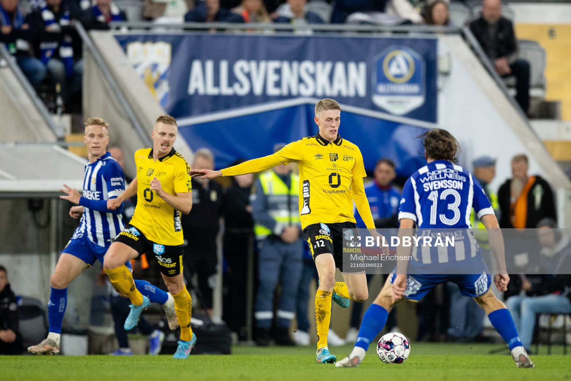 Elfsborgs Alexander Bernhardsson och IFK Göteborgs Gustav