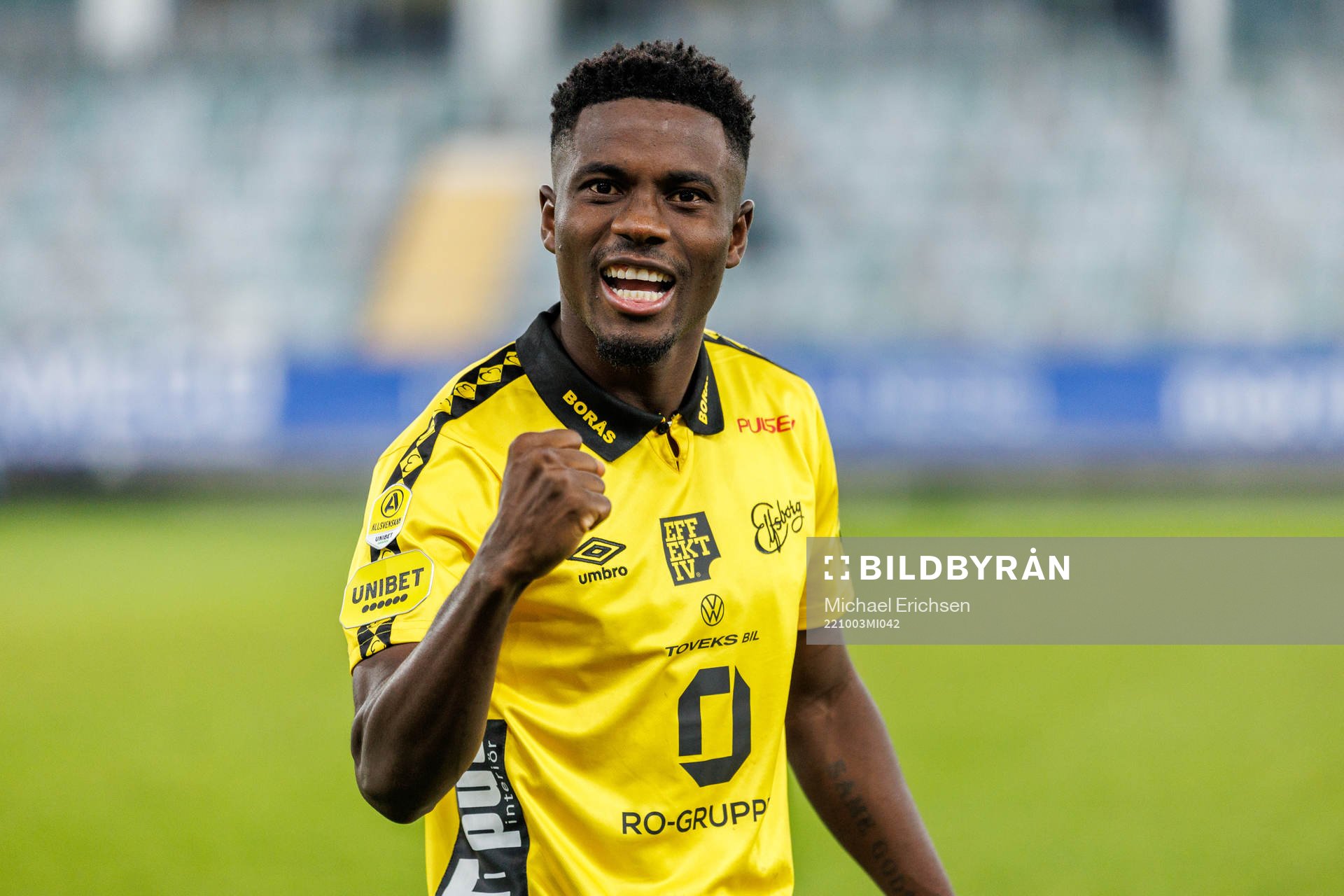 Elfsborgs Michael Baidoo jublar