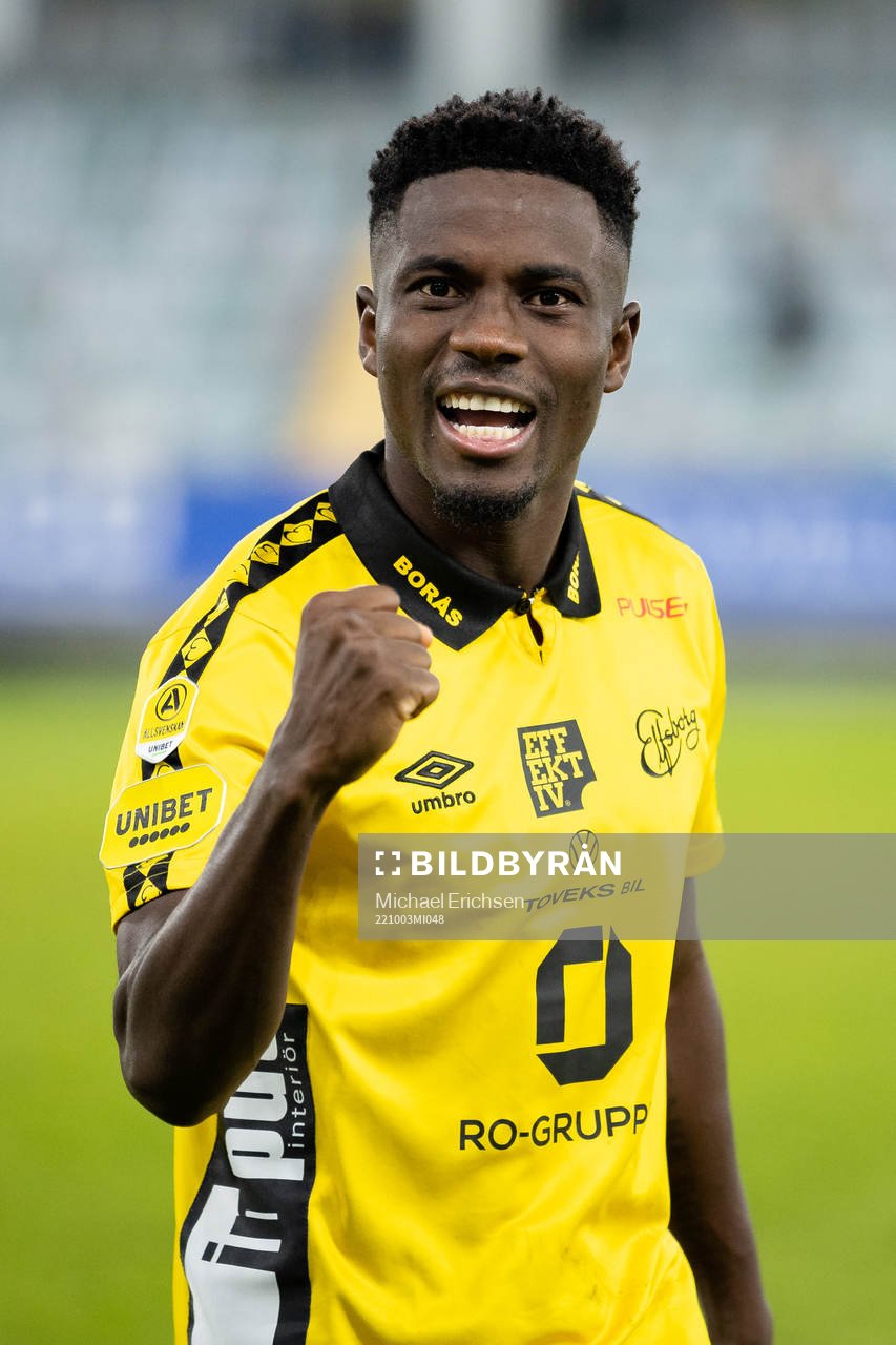 Elfsborgs Michael Baidoo jublar