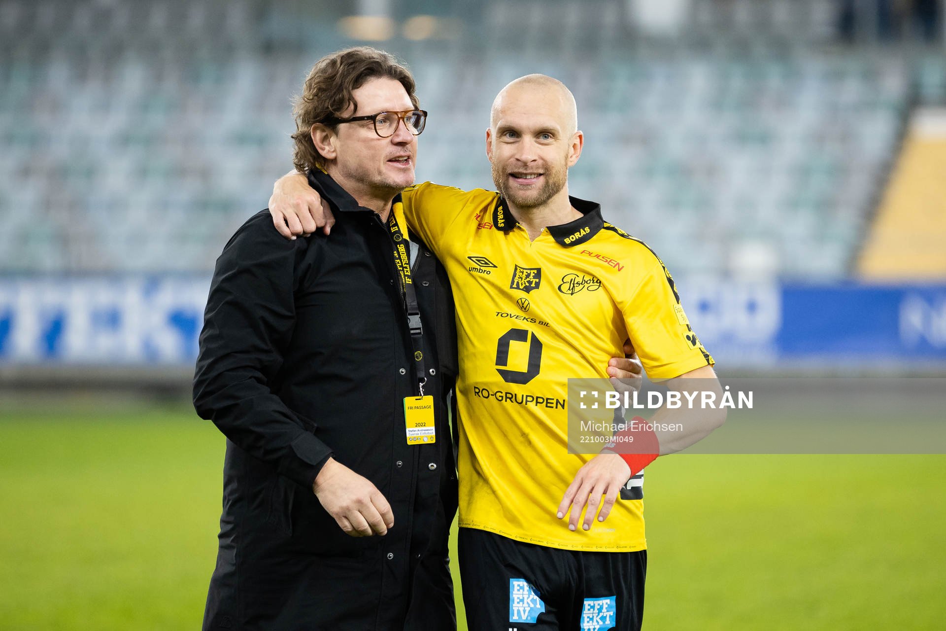 Elfsborgs klubbchef Stefan Andreasson och Johan Larsson