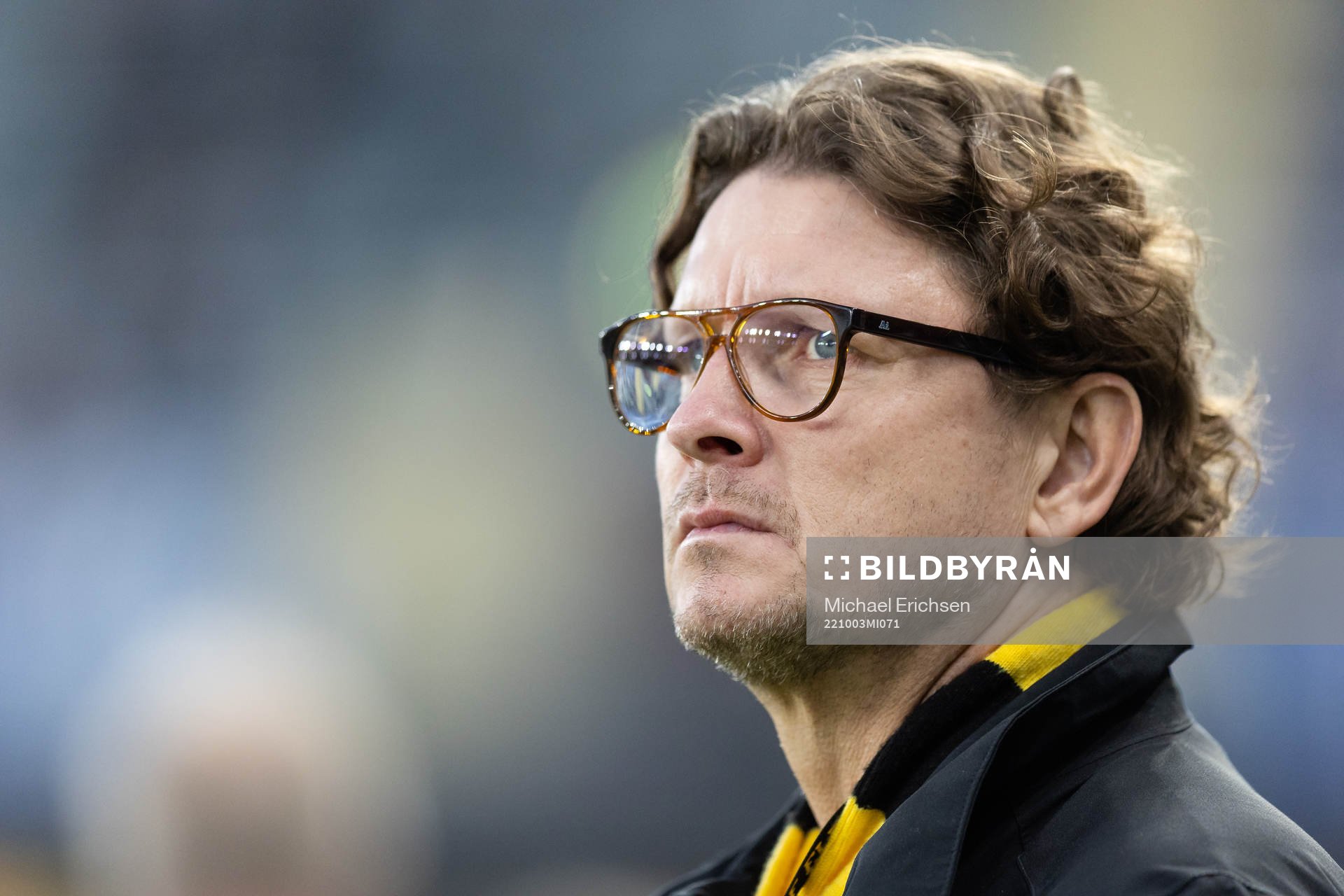 Elfsborgs klubbchef Stefan Andreasson innan fotbollsmatchen