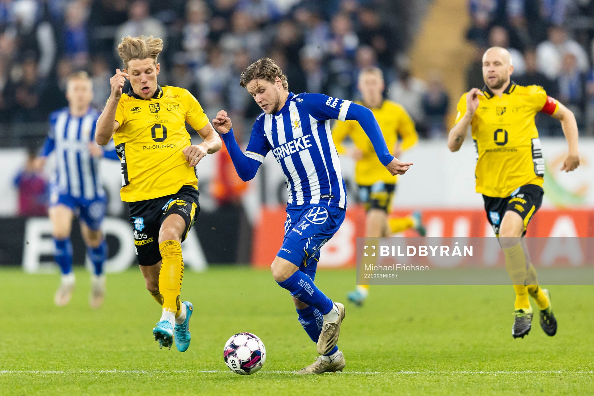 Elfsborgs Noah Söderberg och IFK Göteborgs Gustaf Norlin
