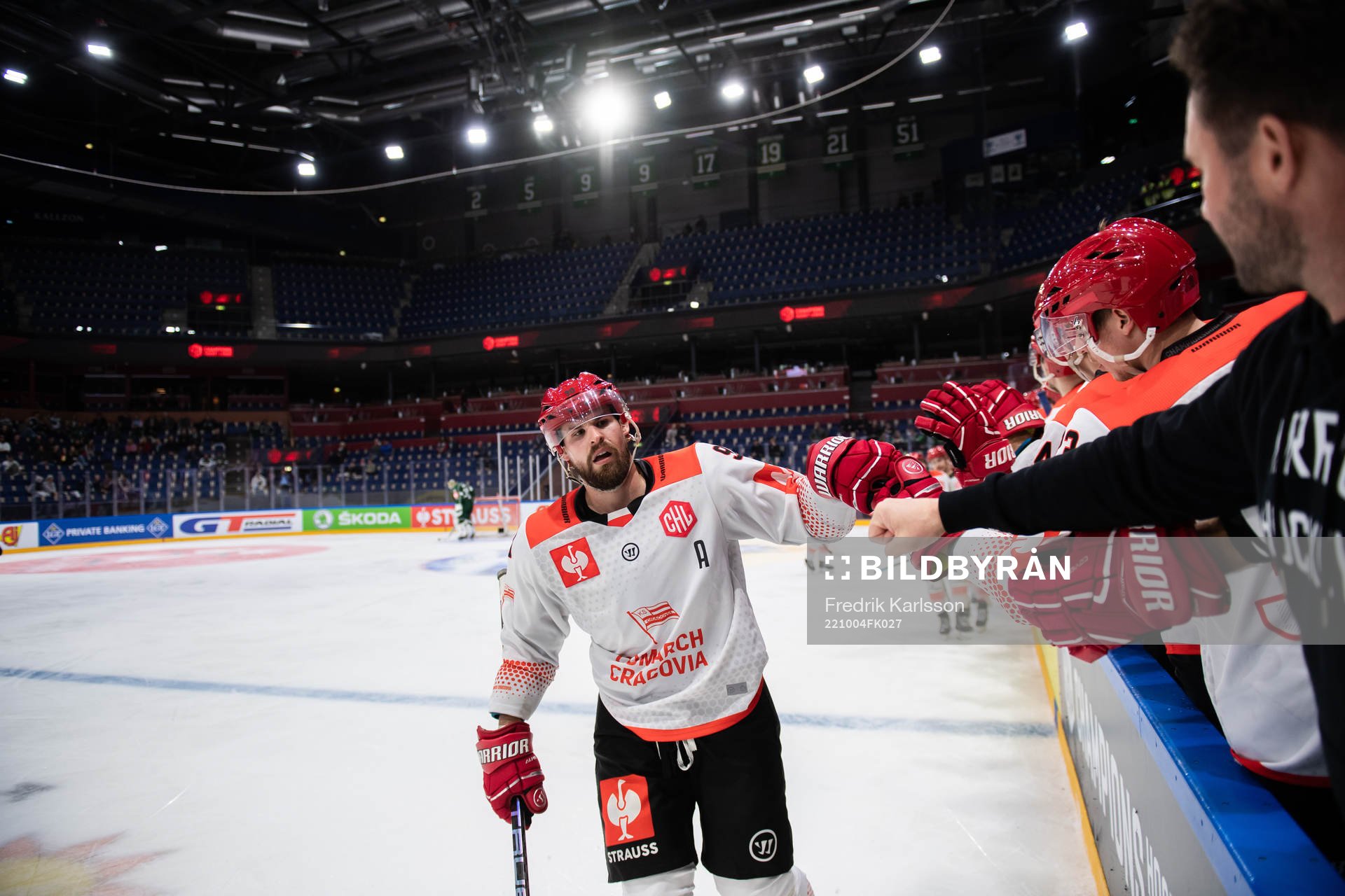 Ales Jezek of Comarch Cracovia celebrates