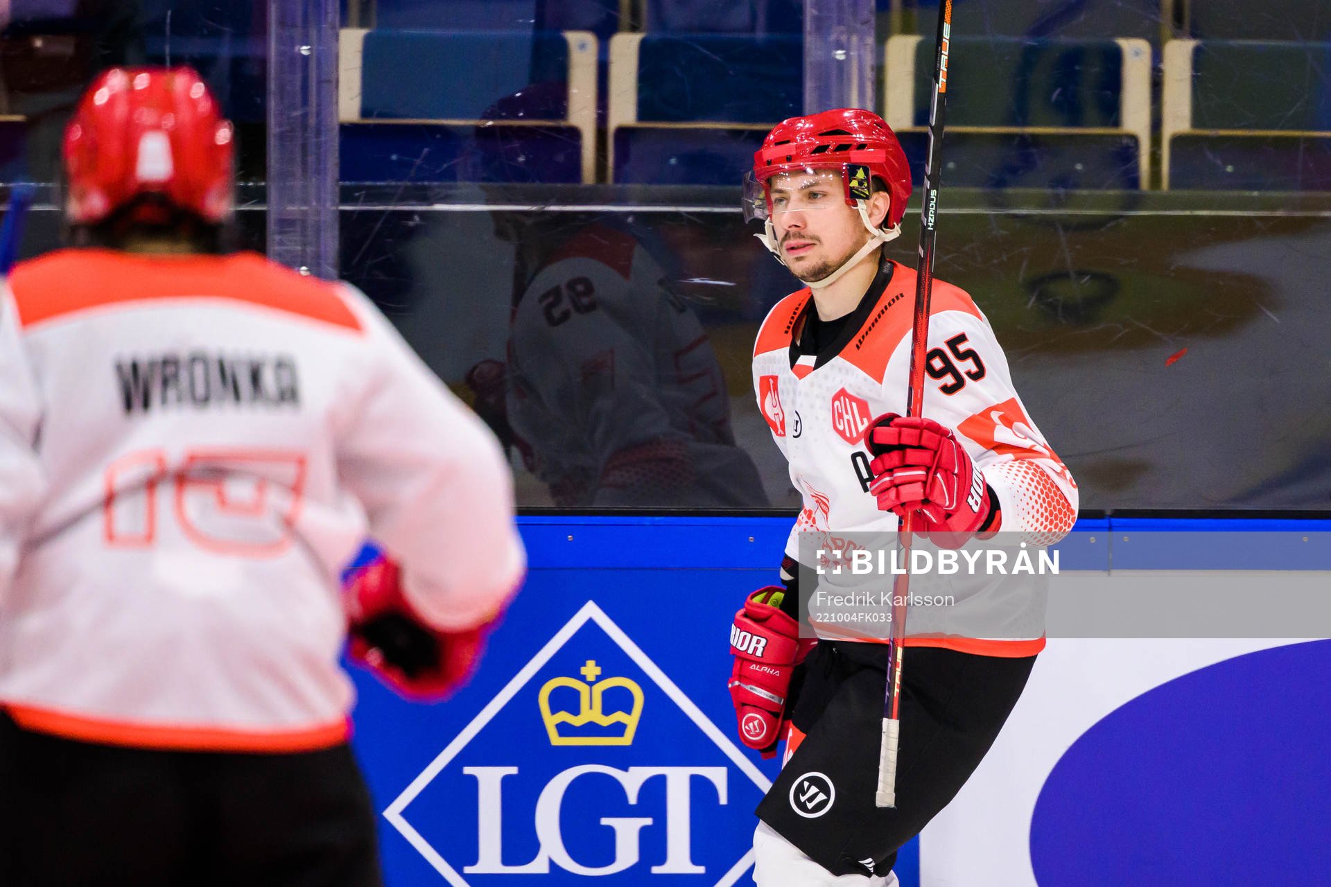 Damian Kapica of Cracovia celebrates