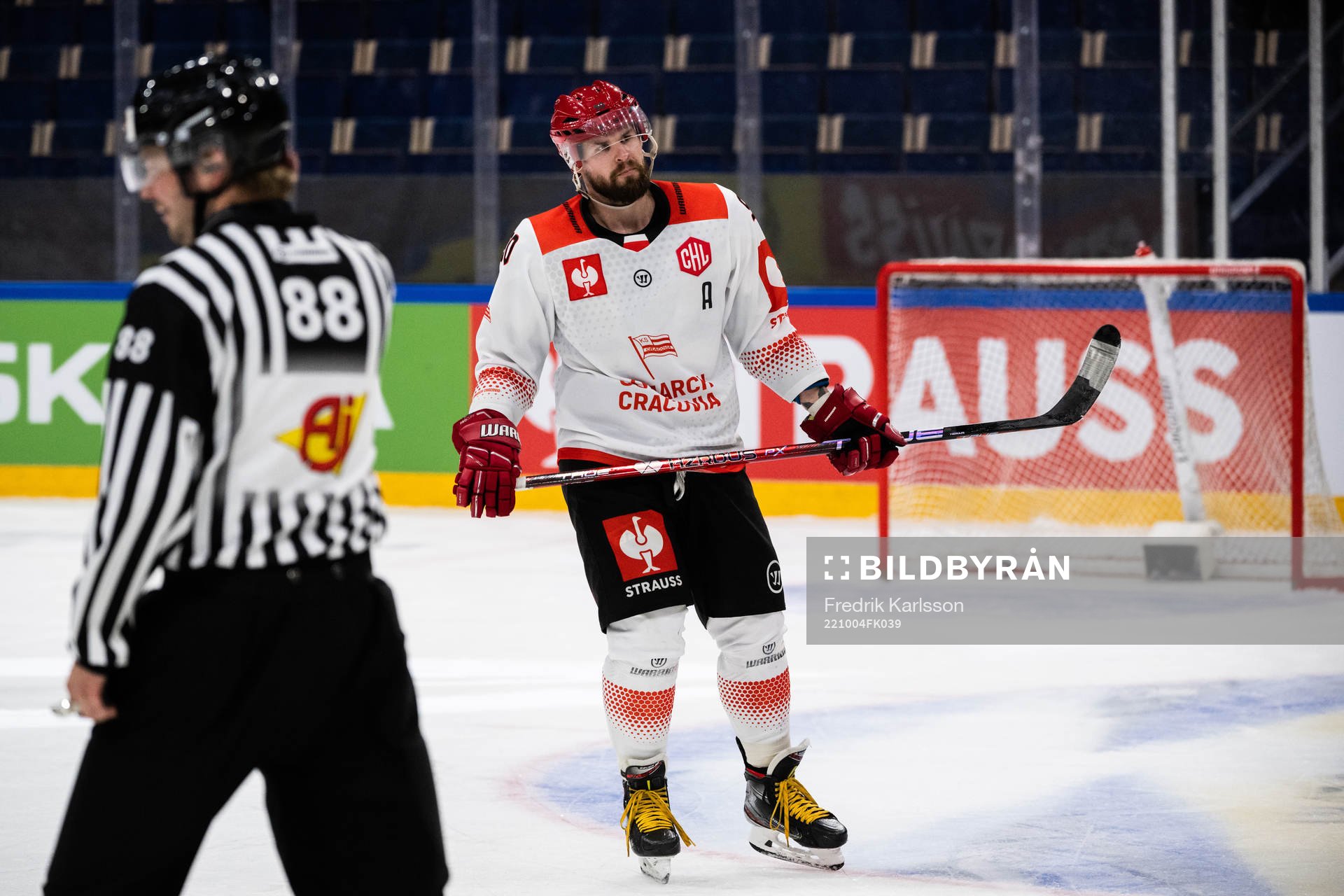 Ales Jezek of Comarch Cracovia looks dejected