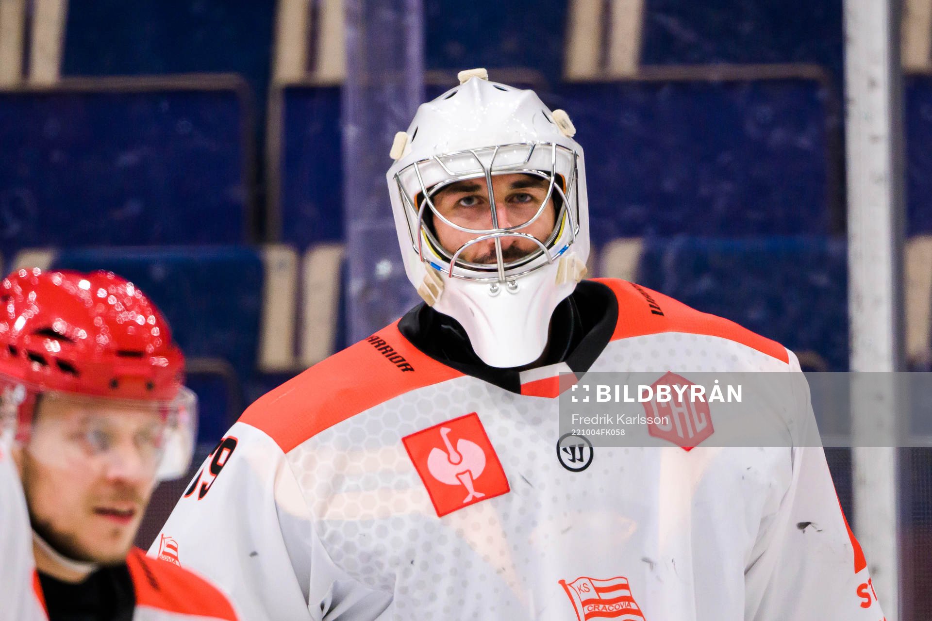 goaltender Rok Stojanovic of Cracovia