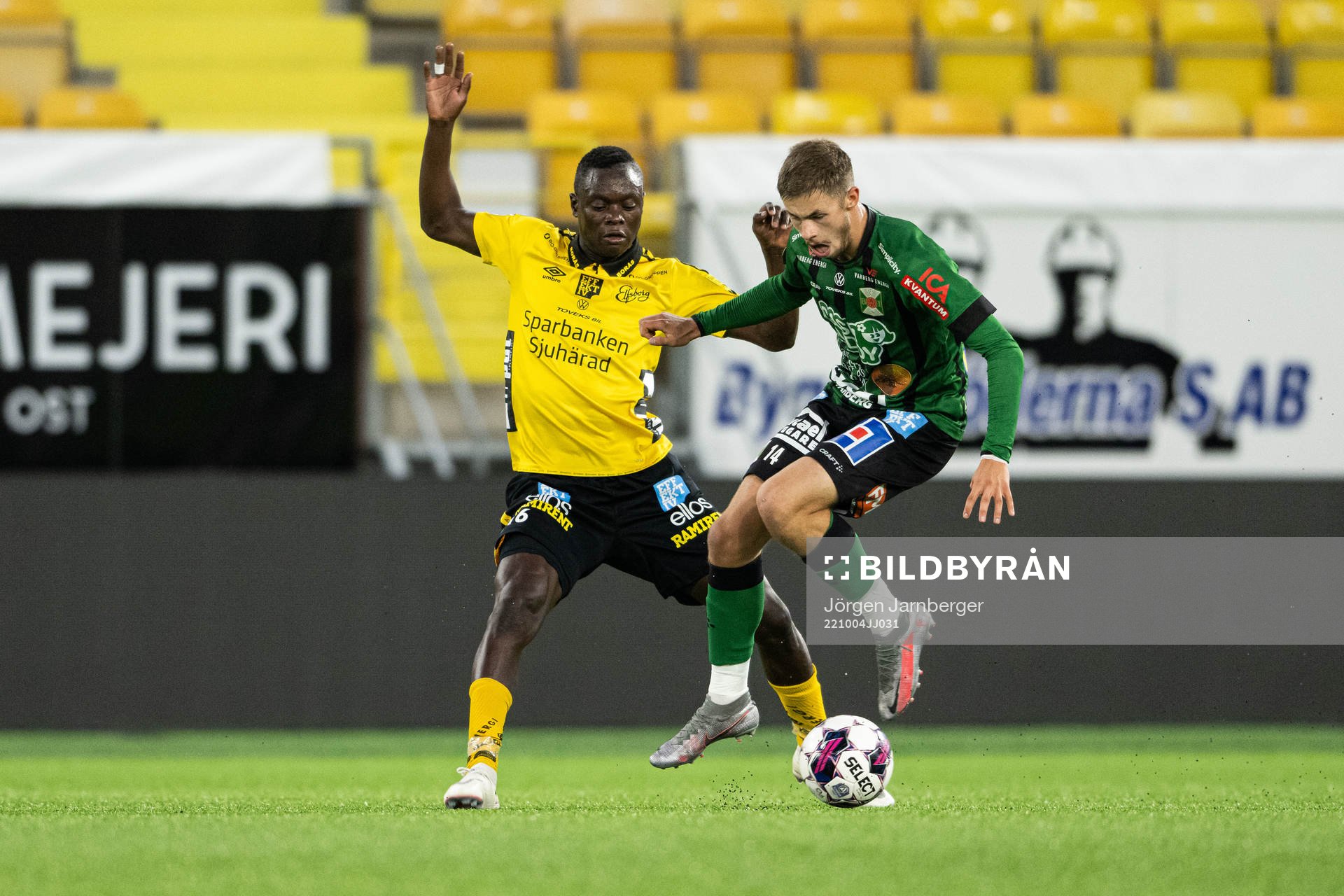 Elfsborgs Timothy Noor Ouma och Varbergs Oliver Alfonsi