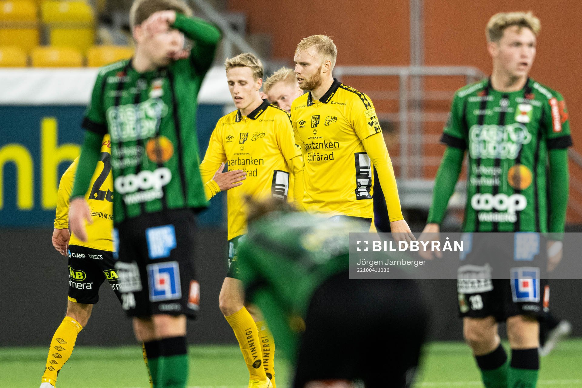 Elfsborgs Jeppe Møldrup Okkels och Sveinn Aron Gudjohnsen
