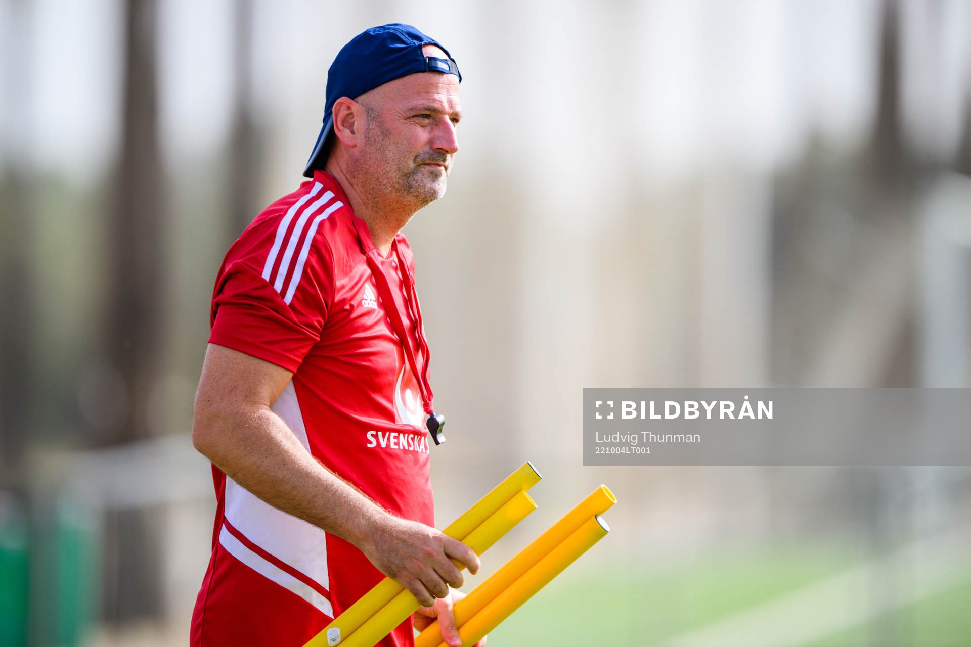 Assistant coach Magnus Wikman of the Swedish women's