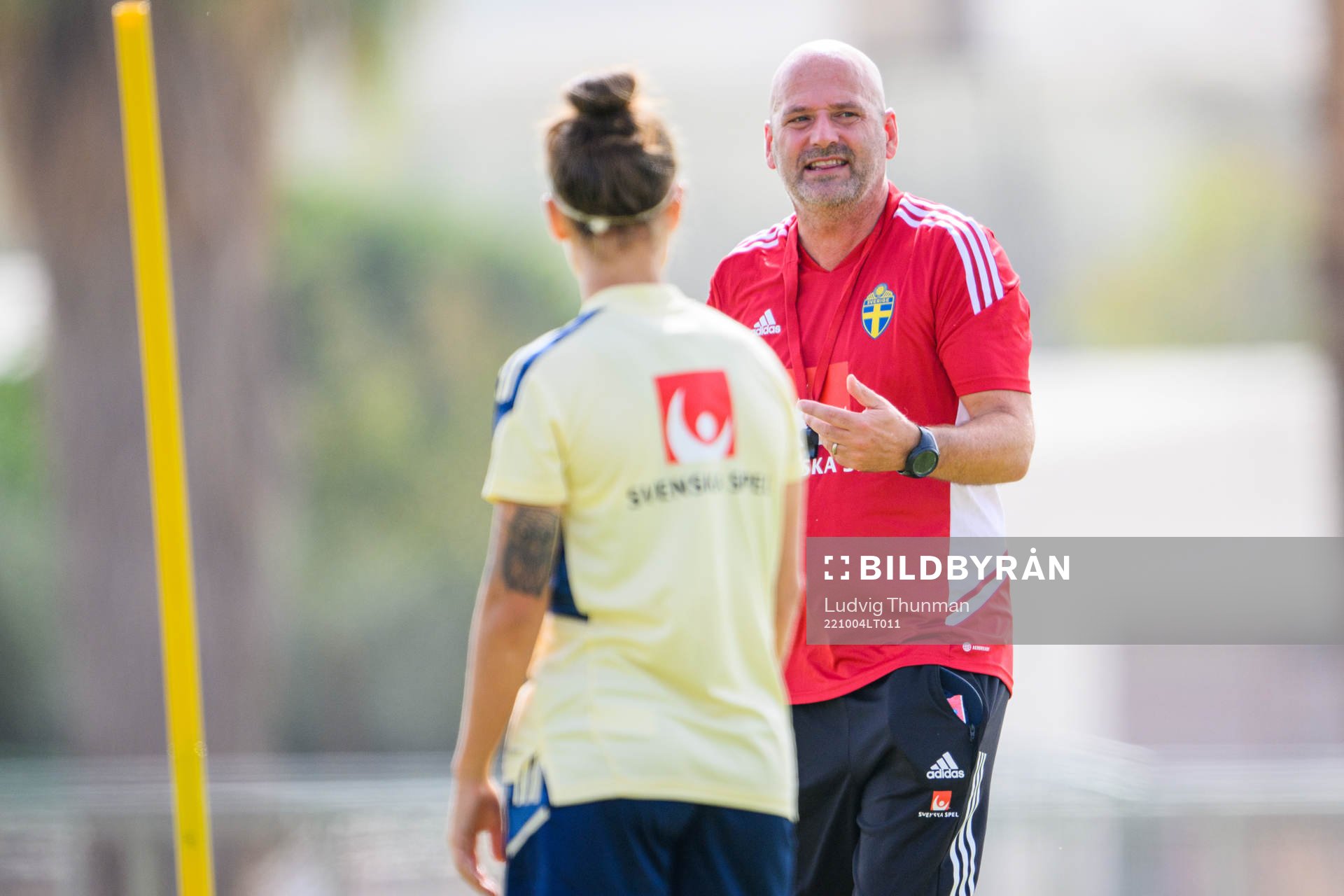 Assistant coach Magnus Wikman of the Swedish women's