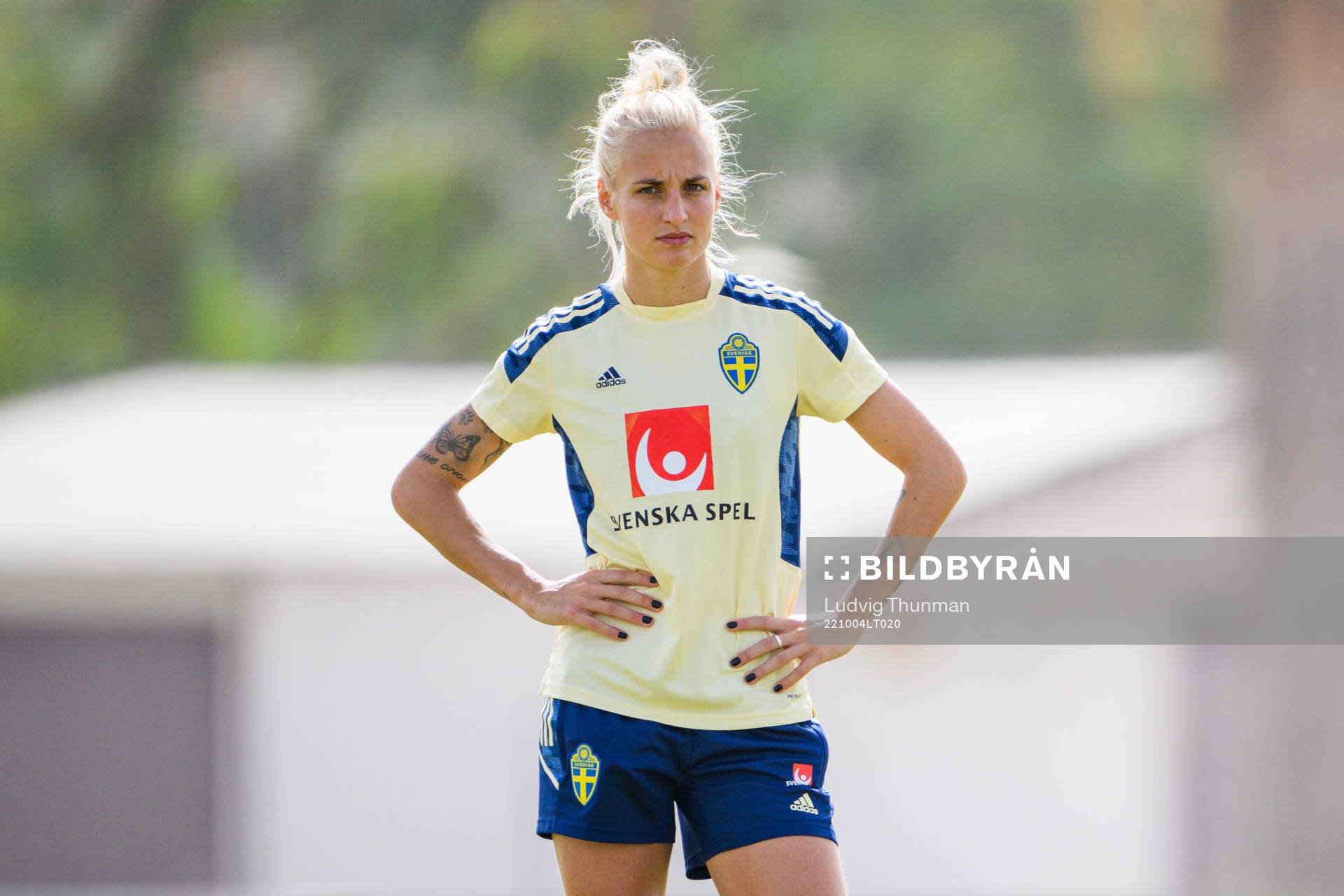 Nathalie Björn of the Swedish women's national football