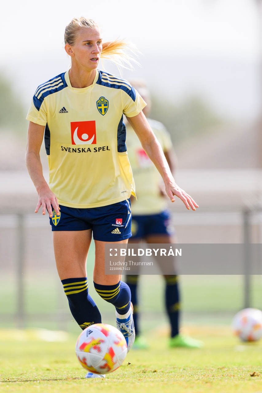 Sofia Jakobsson of the Swedish women's national football