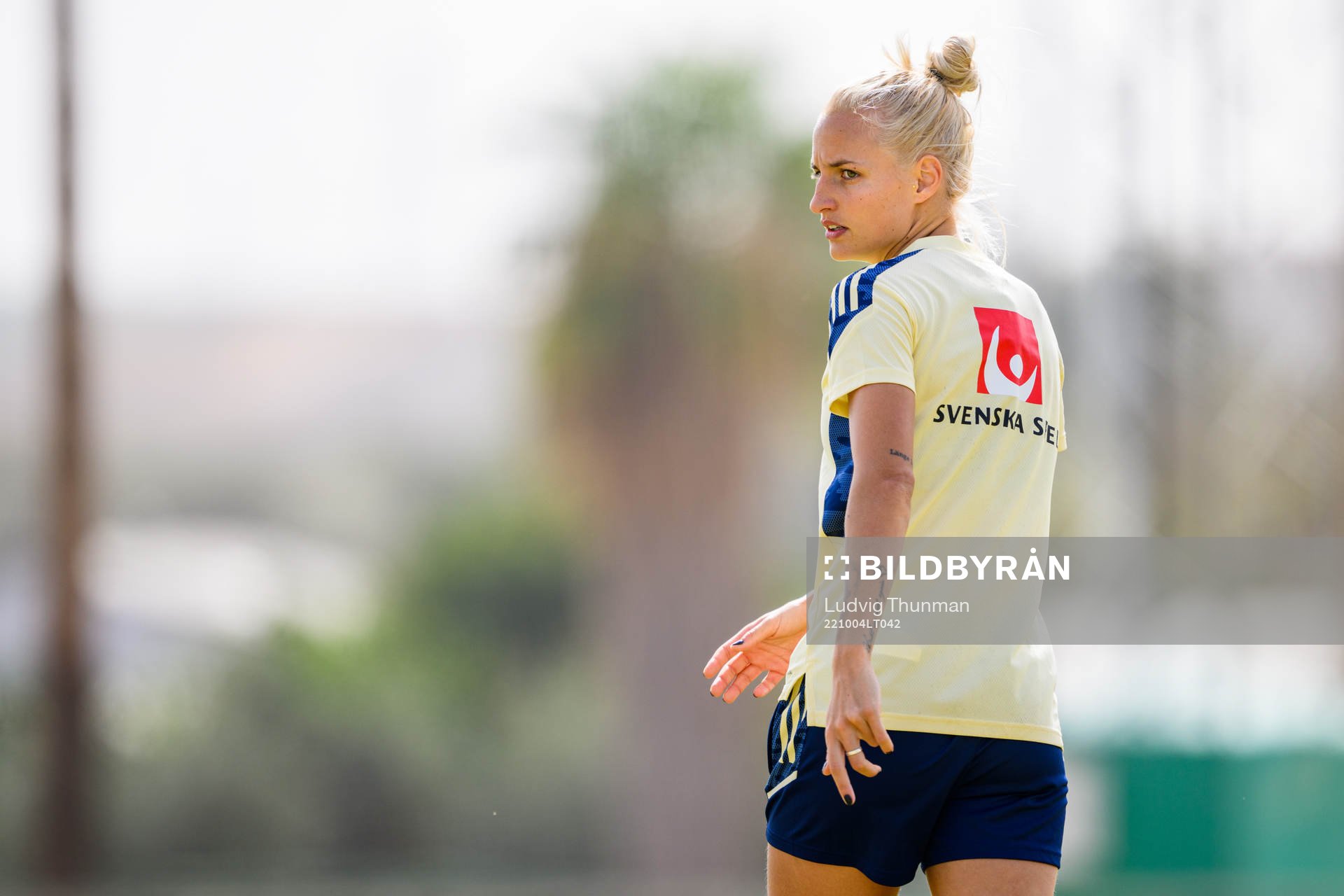 Nathalie Björn of the Swedish women's national football