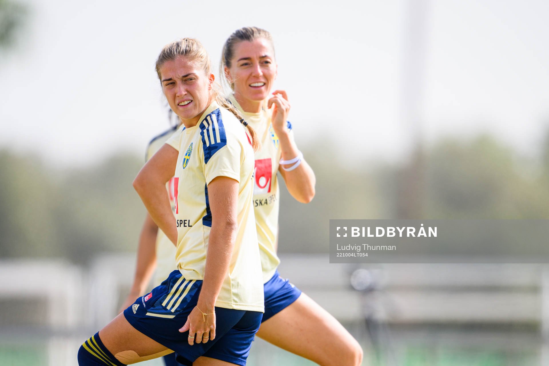 Filippa Angeldahl and Linda Sembrant of the Swedish women's
