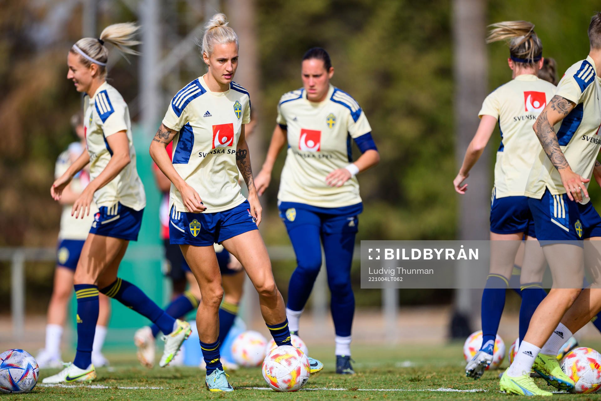 Nathalie Björn of the Swedish women's national football