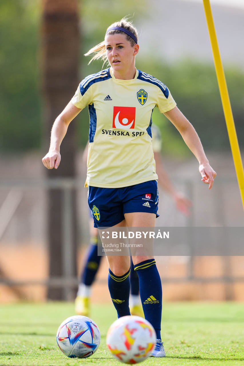 Olivia Schough of the Swedish women's national football