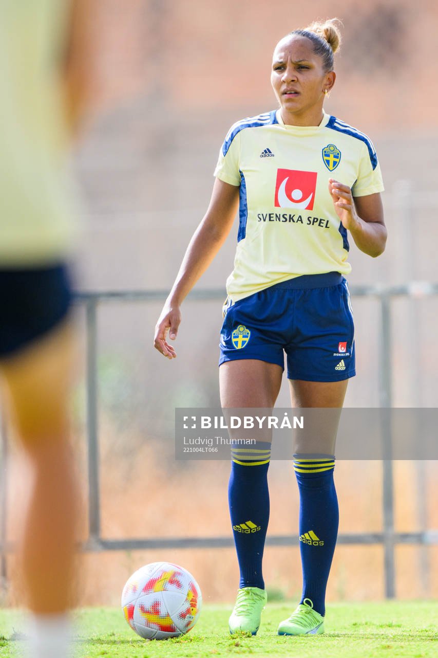 Madelen Janogy of the Swedish women's national football