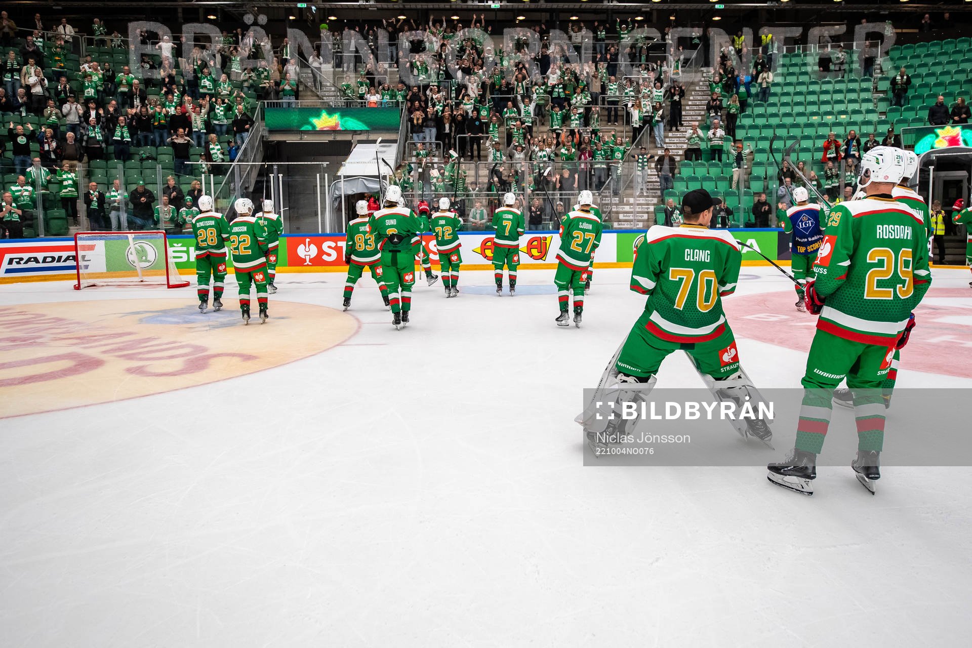 Players of Rögle celebrates