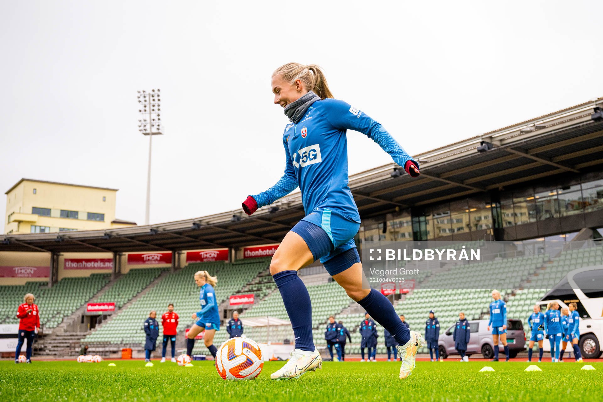 Thea Bjelde of the Norwegian women's national football team