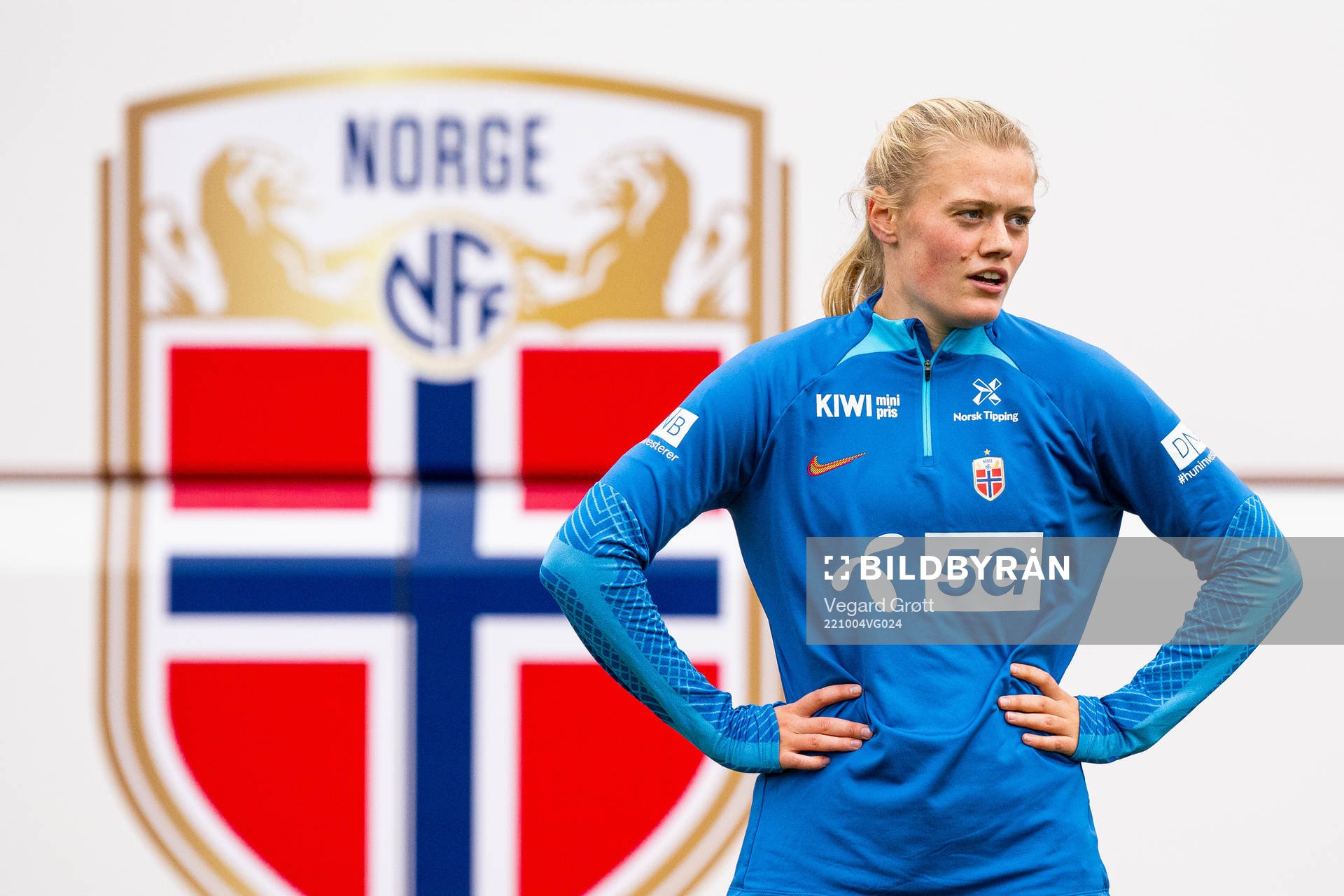 Mathilde Harviken of the Norwegian women's national