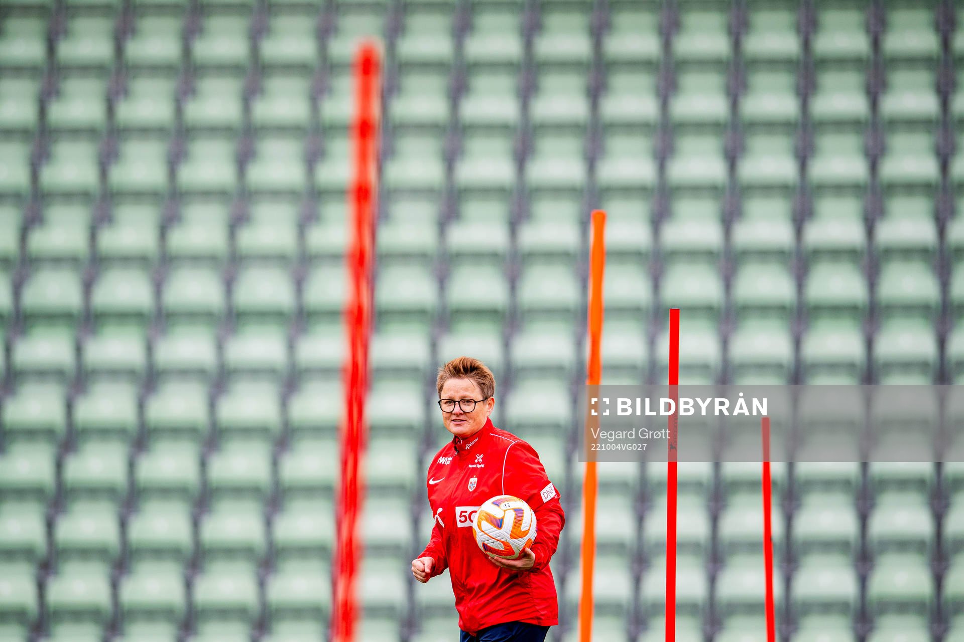 Monica Knudsen, assistant coach of the Norwegian women's