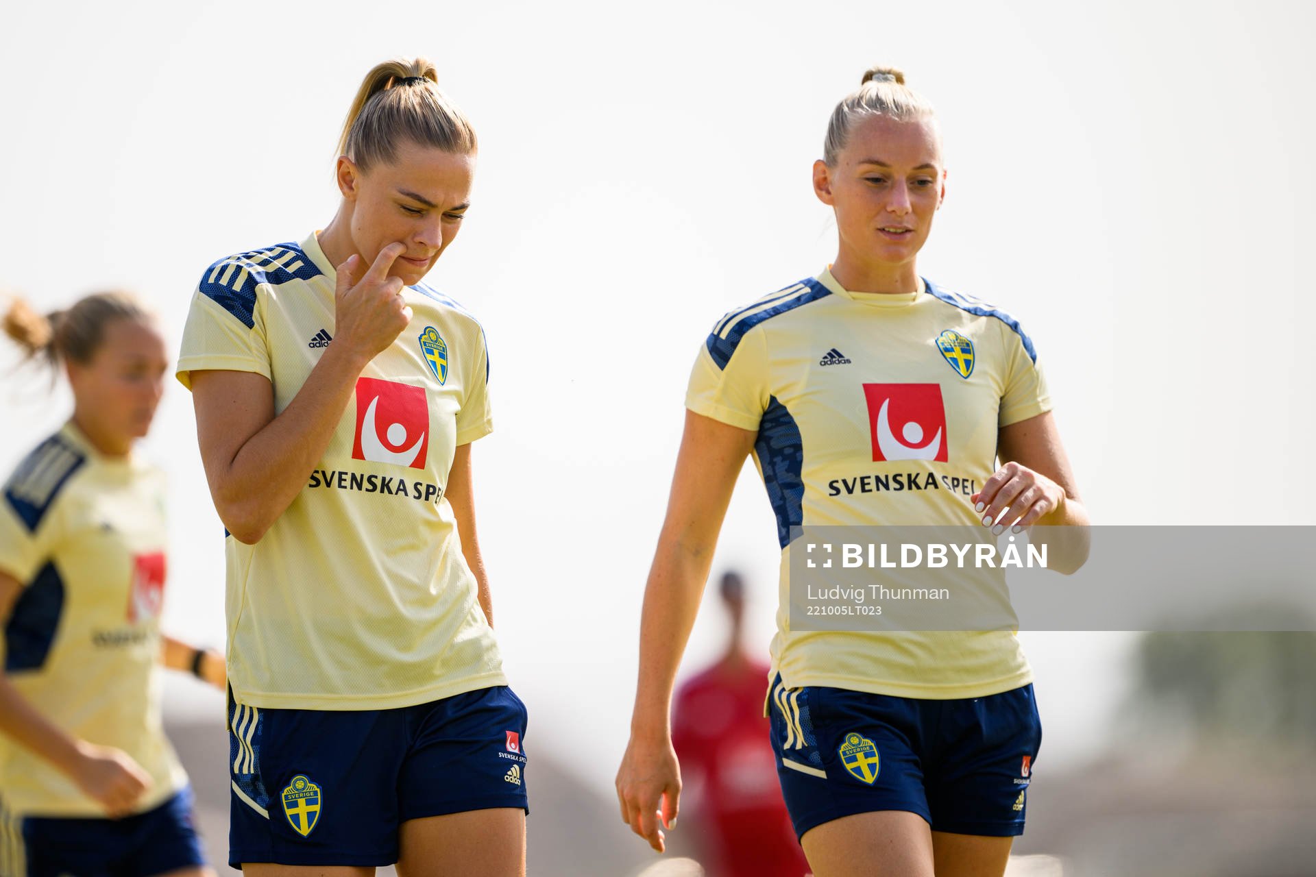 Fridolina Rolfö and Stina Blackstenius of the Swedish