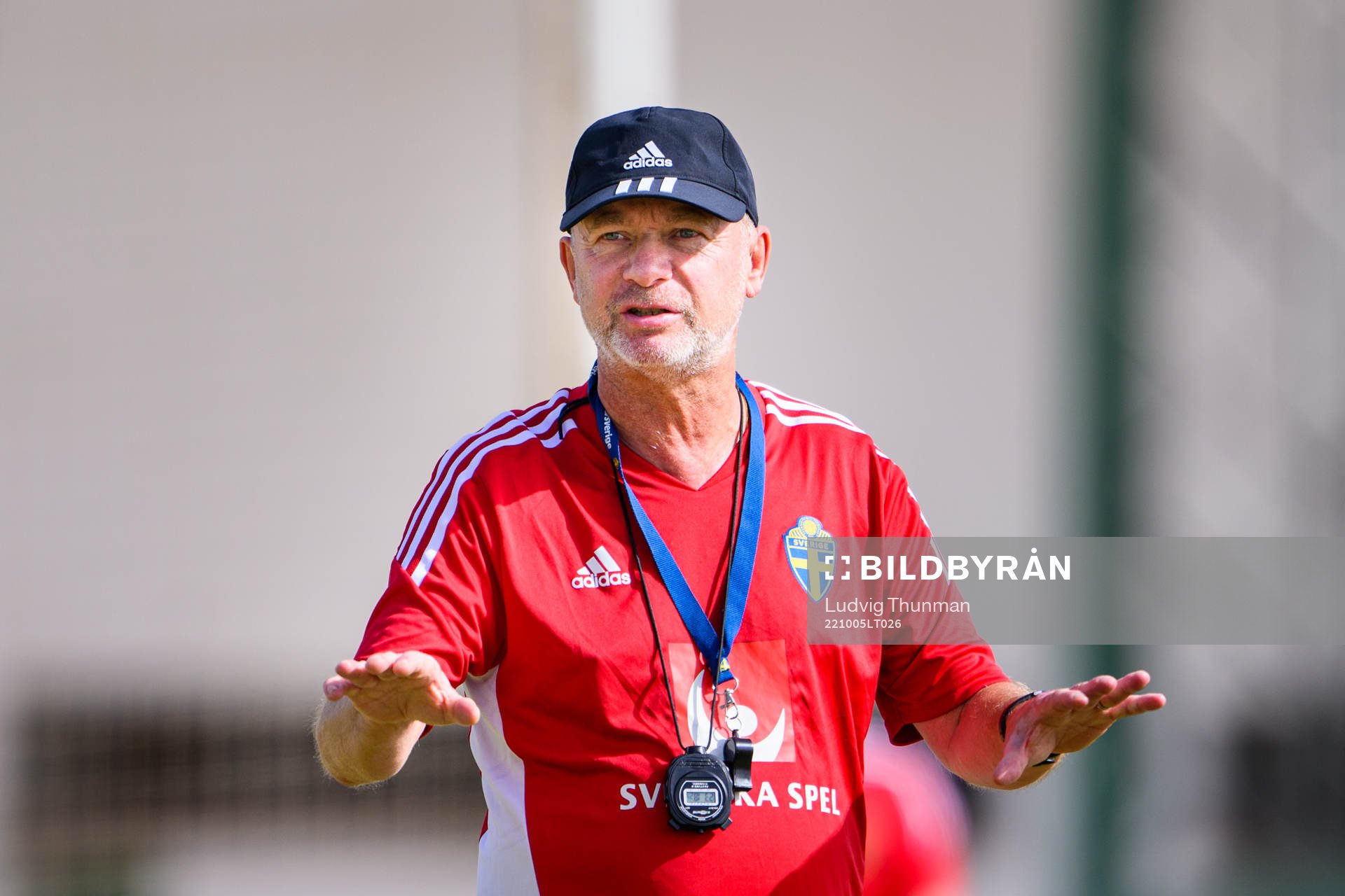 Head coach Peter Gerhardsson of the Swedish women's