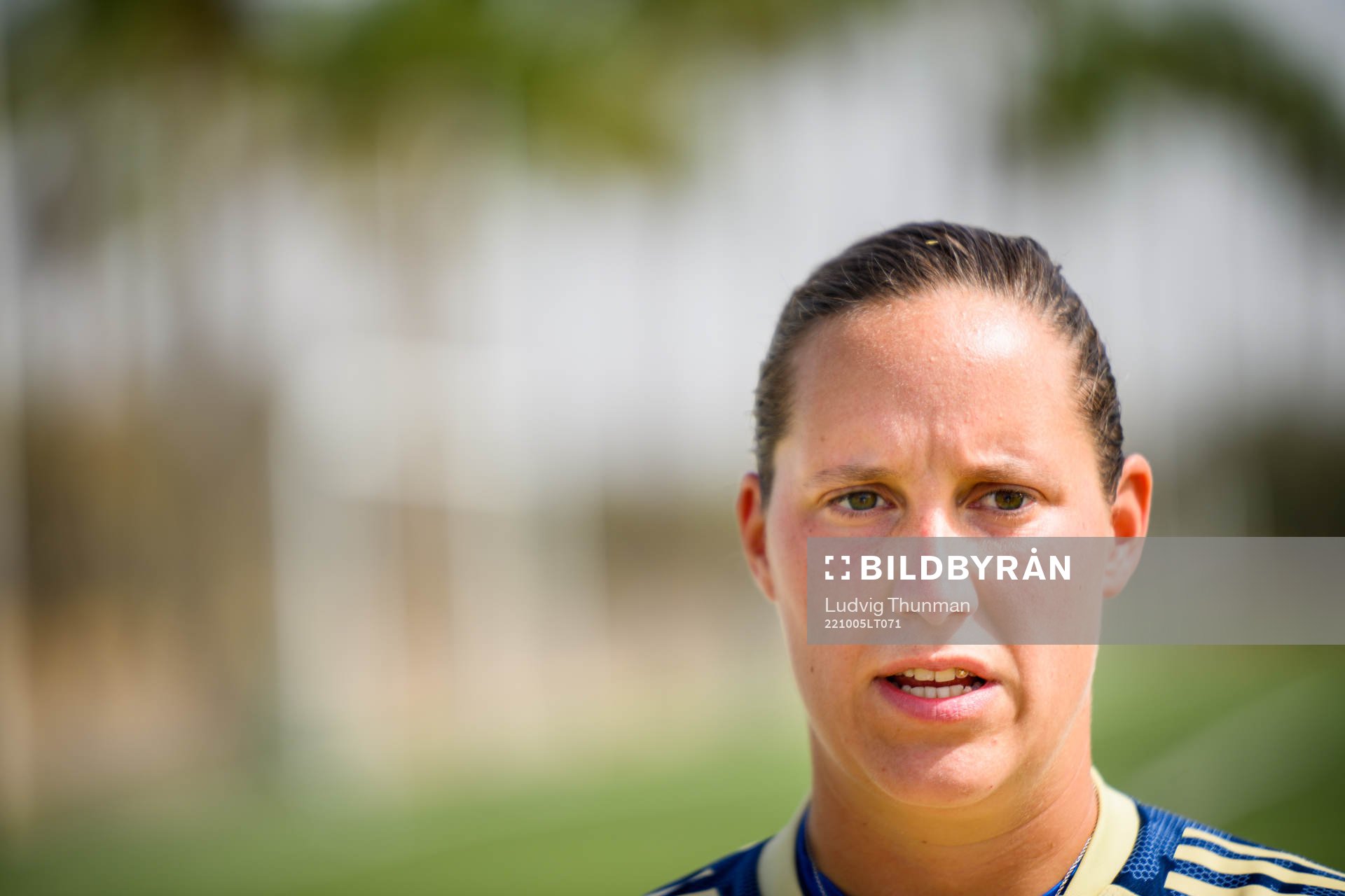 Goalkeeper Emma Lind of the Swedish women's national