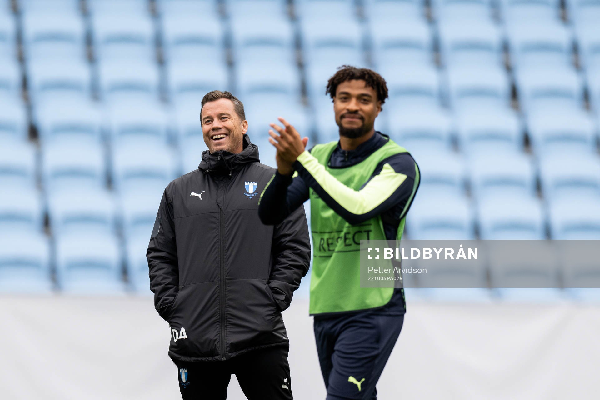 Daniel Andersson, head of sports and Joseph Ceesay