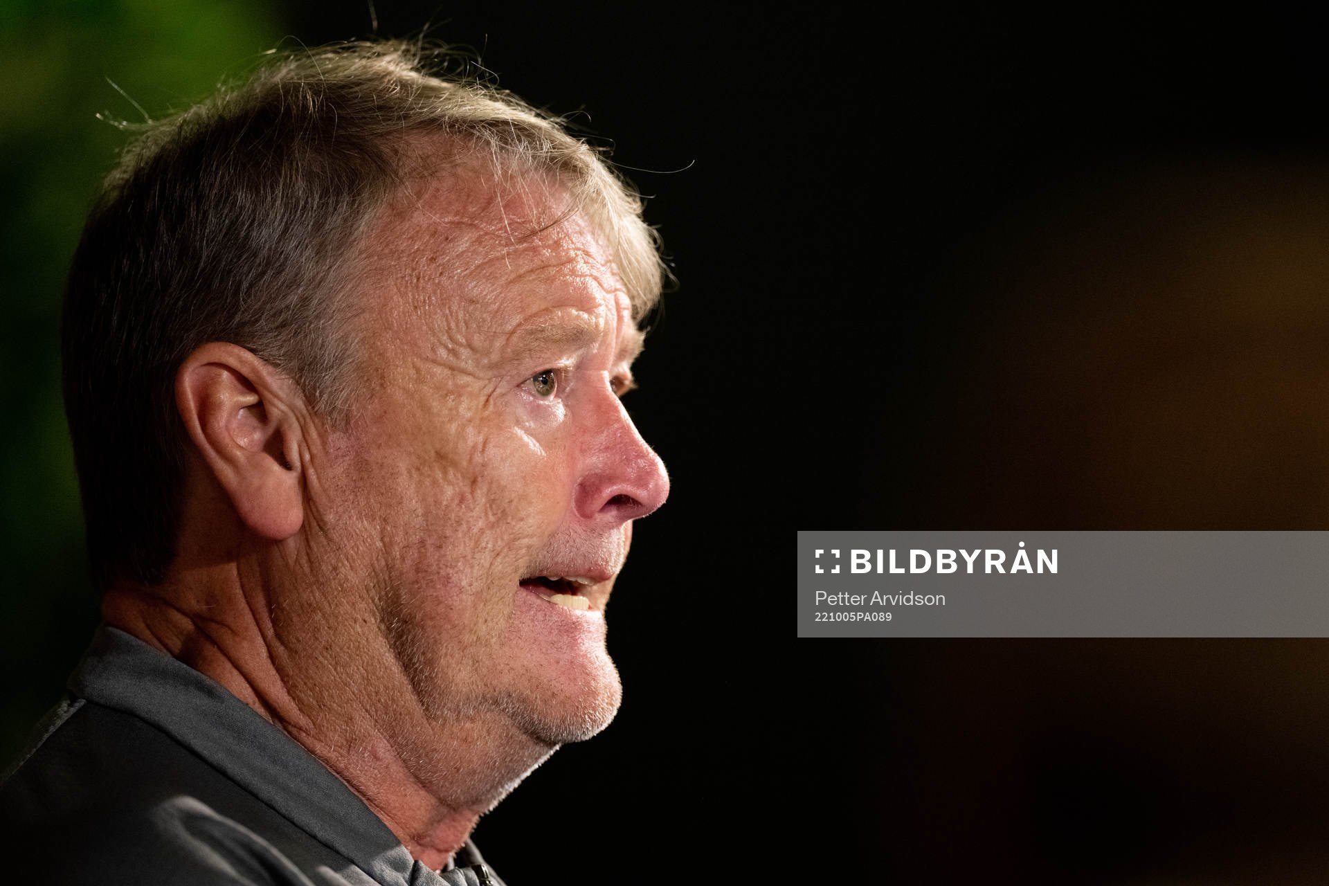 Head coach Åge Hareide during a press conference with Malmö FF on October 5, 2022 in Malmö. 
