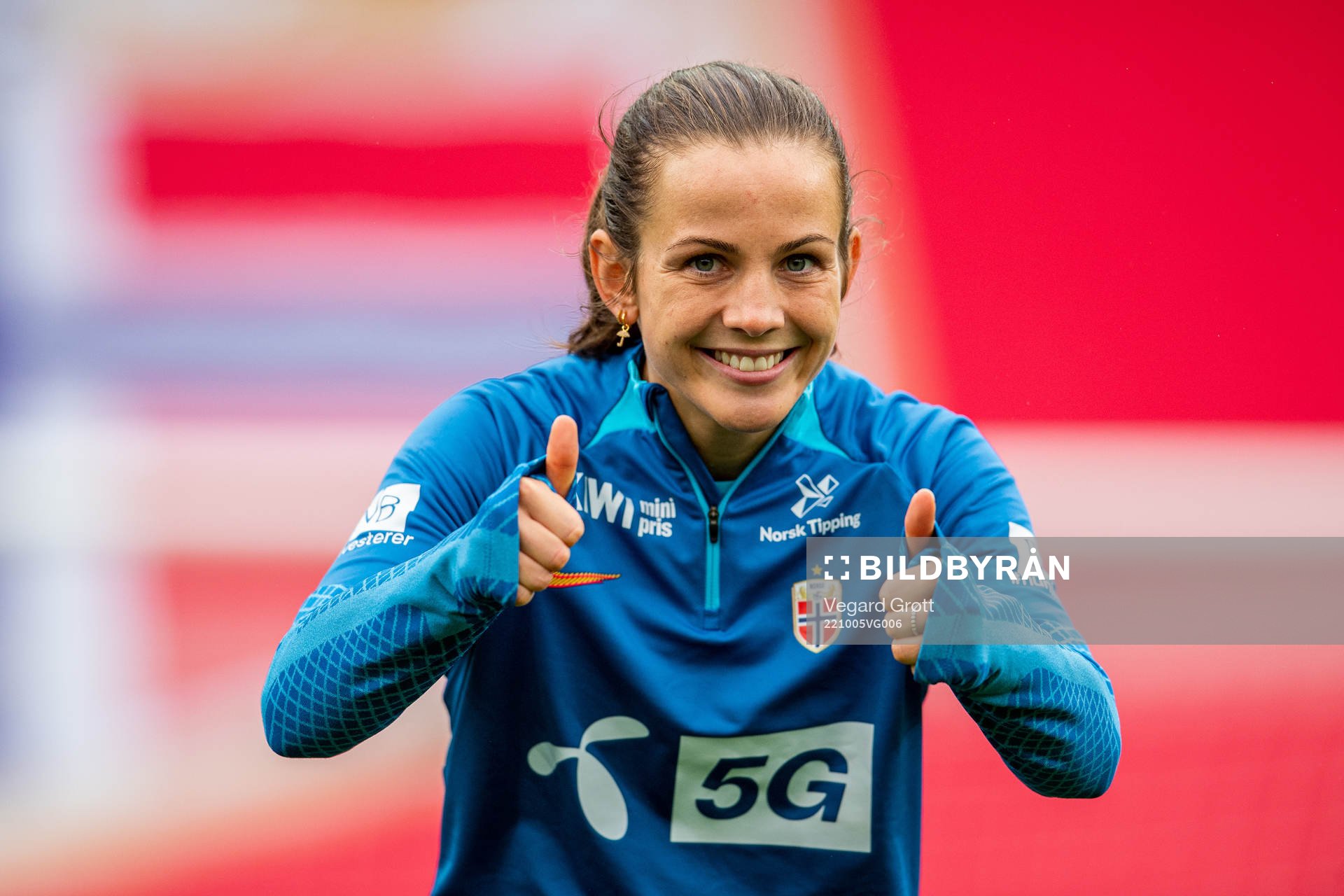 Tuva Hansen of the Norwegian women's national football team