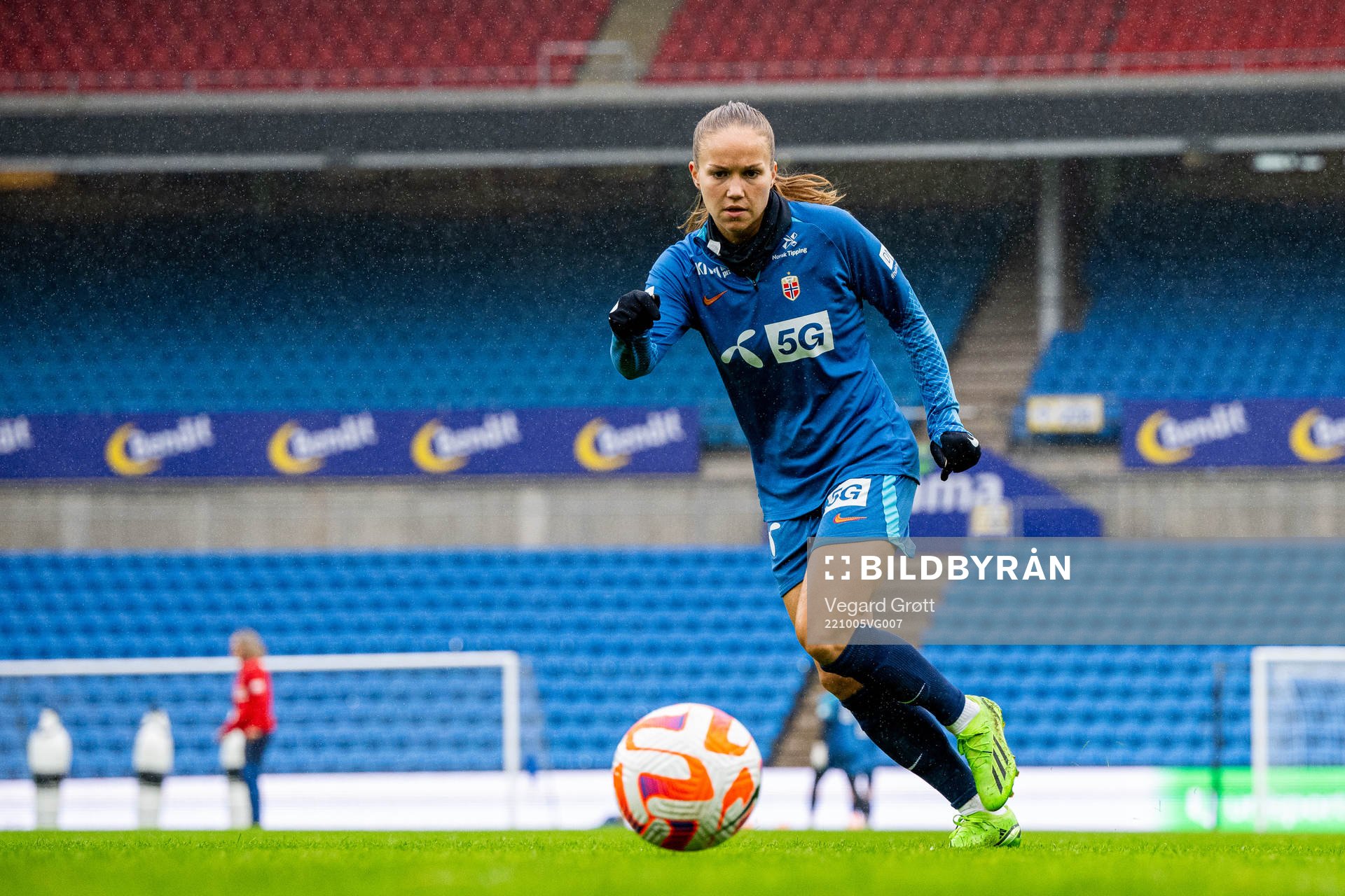 Guro Reiten of the Norwegian women's national football team