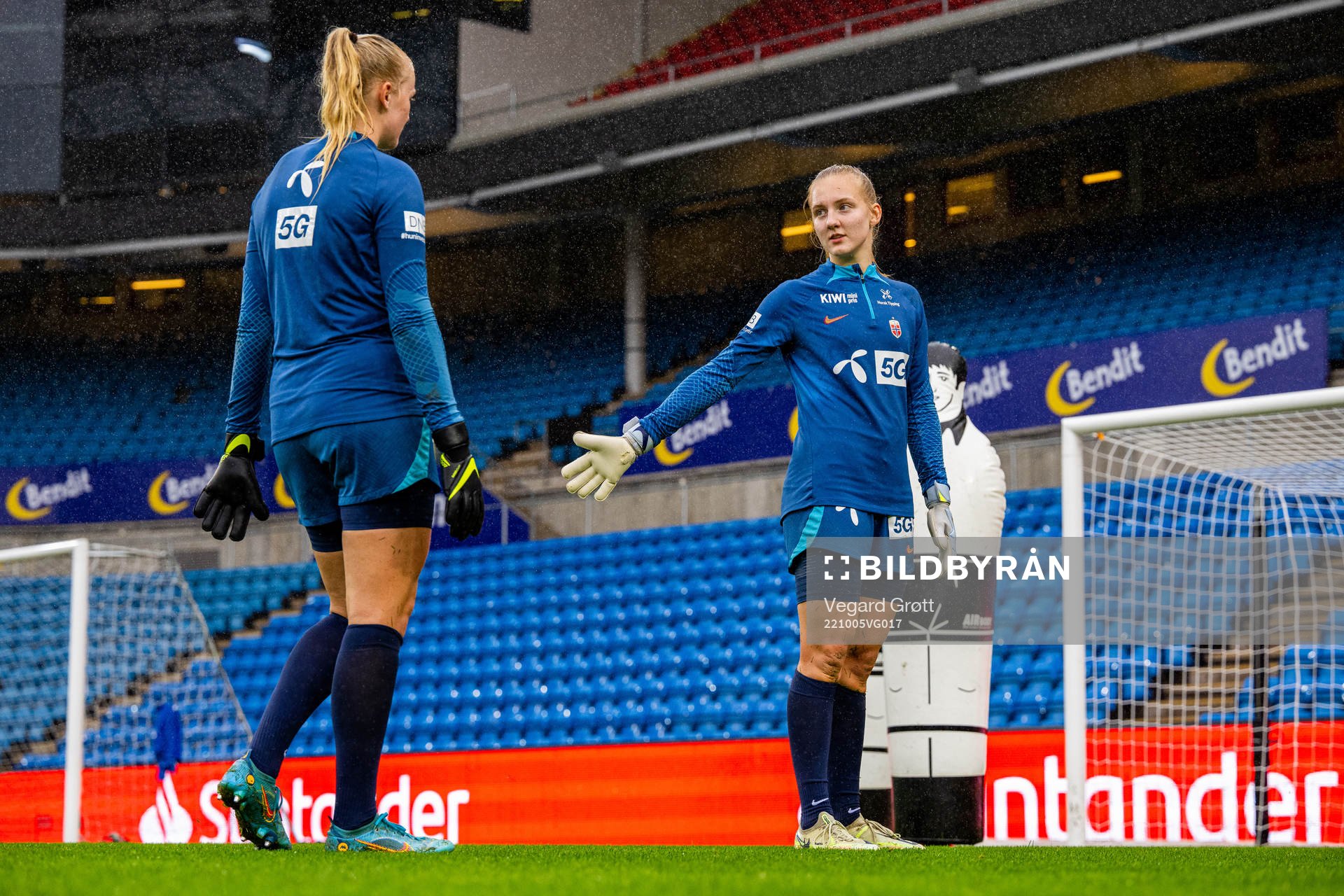 Goalkeeper Sunniva Skoglund of the Norwegian women's