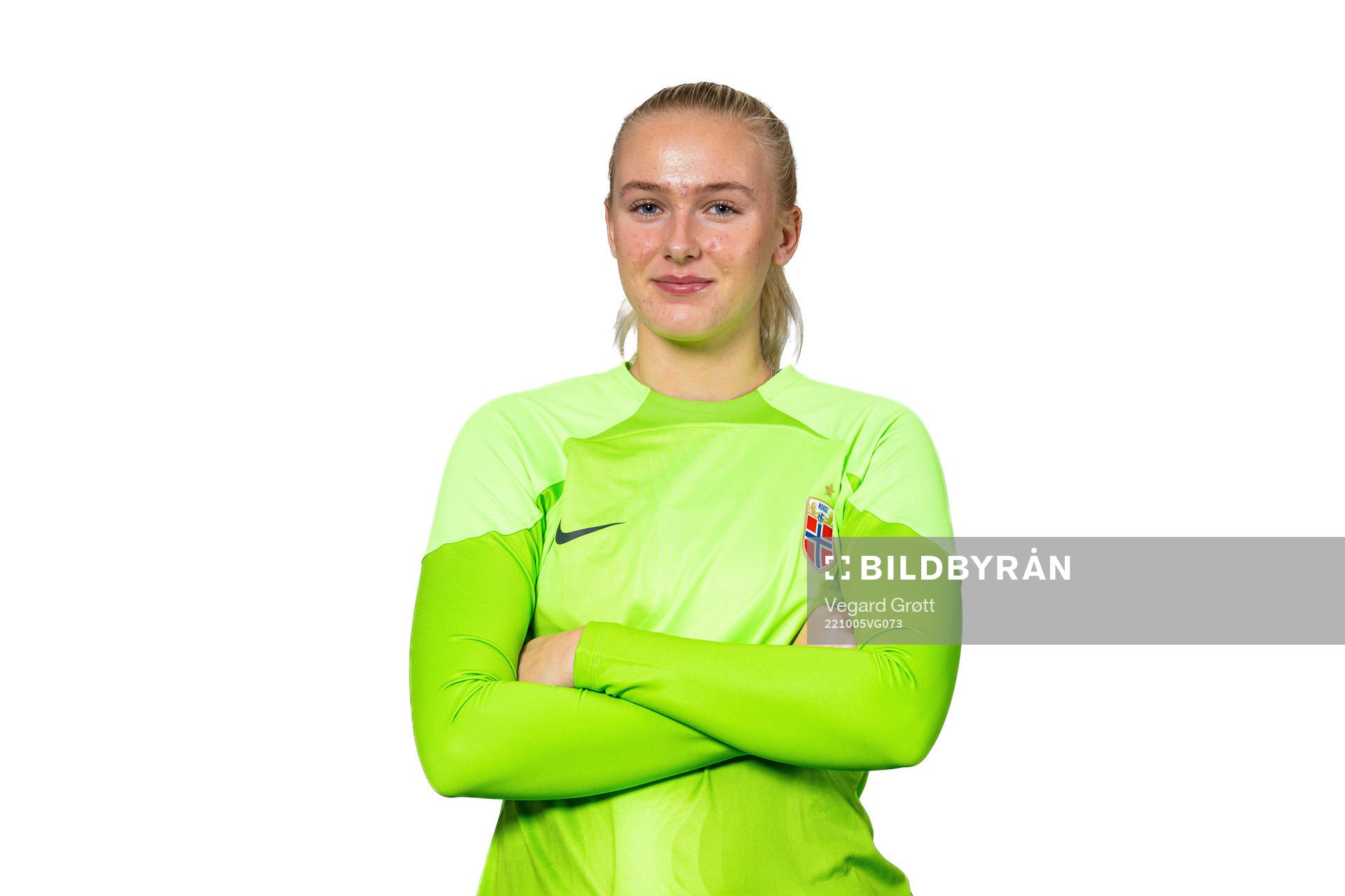 Goalkeeper Selma Panengstuen of the Norwegian women's