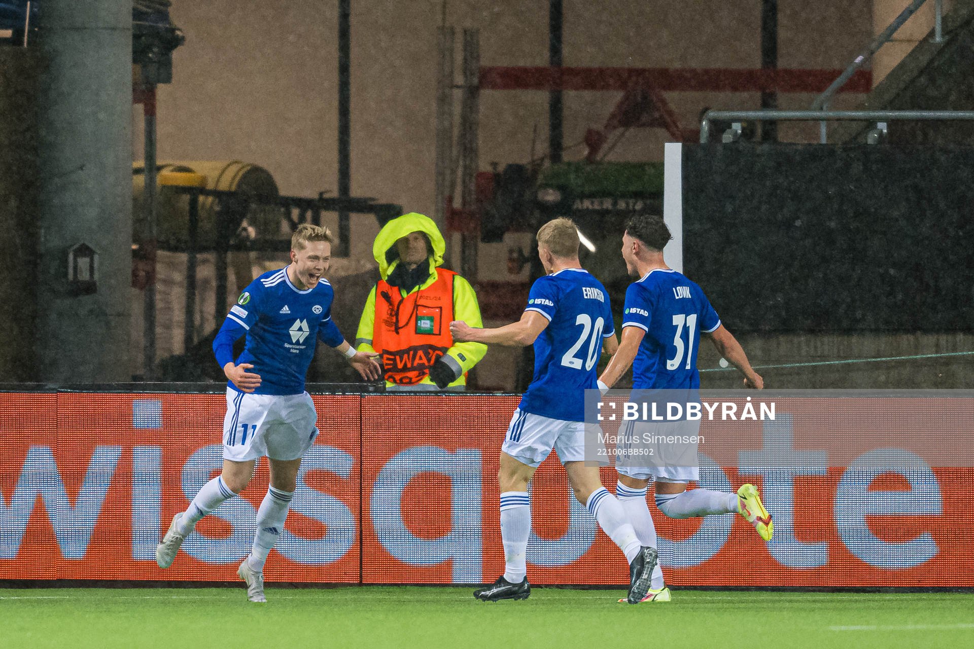 Ola Brynhildsen of Molde celebrates
