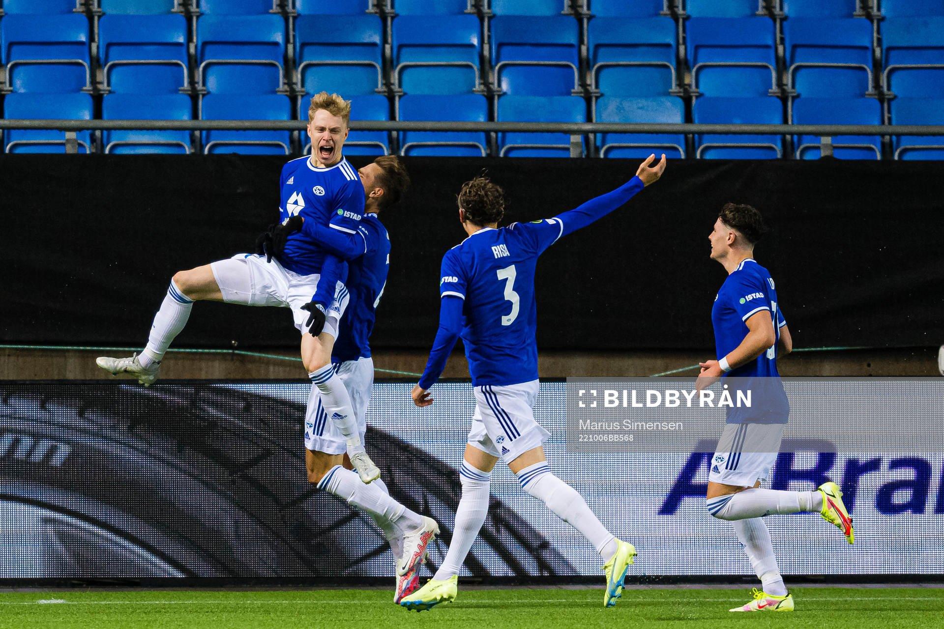 Ola Brynhildsen of Molde celebrates