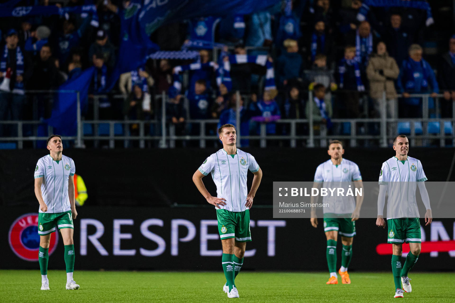 Dan Cleary of Shamrock Rovers looks dejected