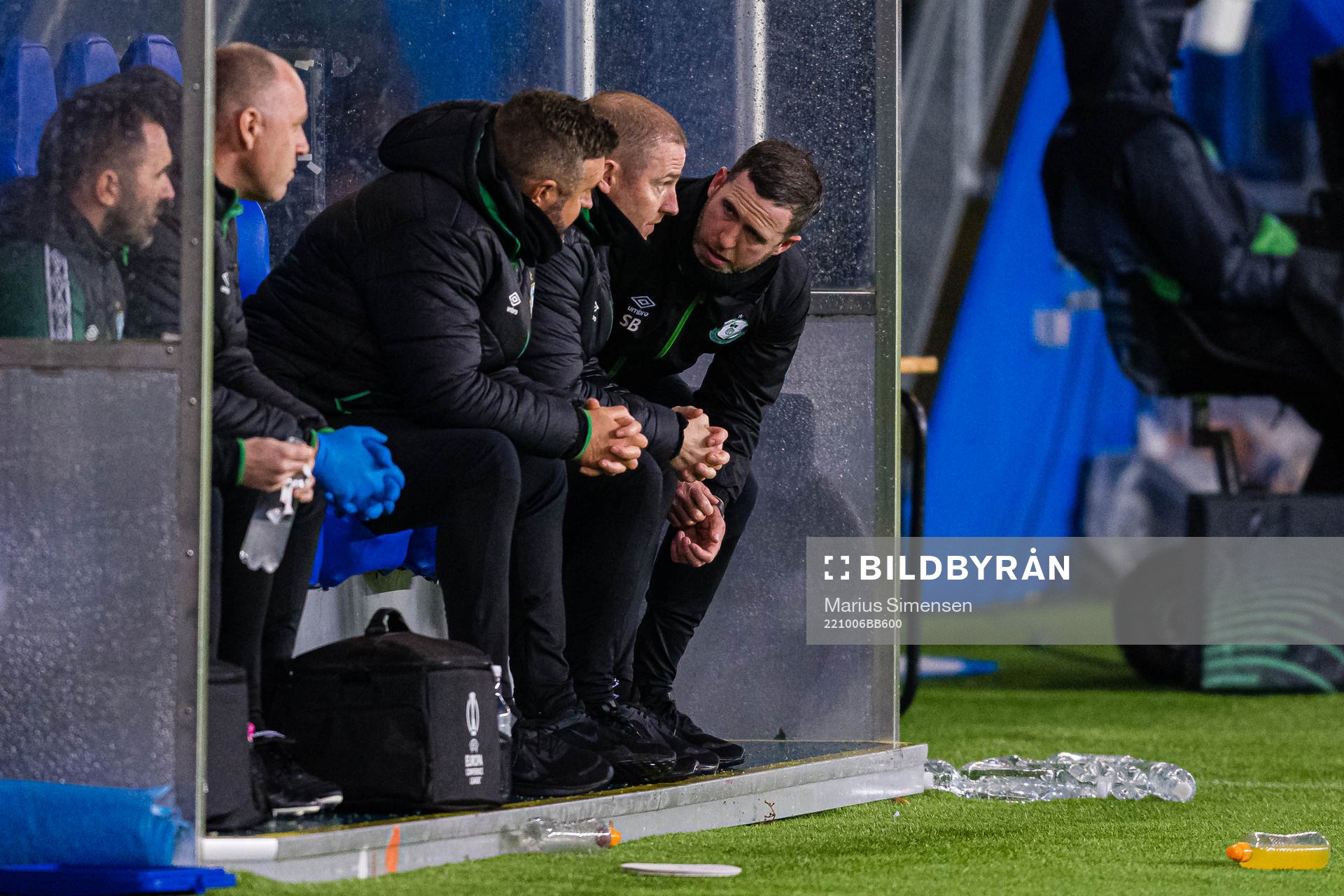 Stephen Bradley, head coach of Shamrock Rovers, looks