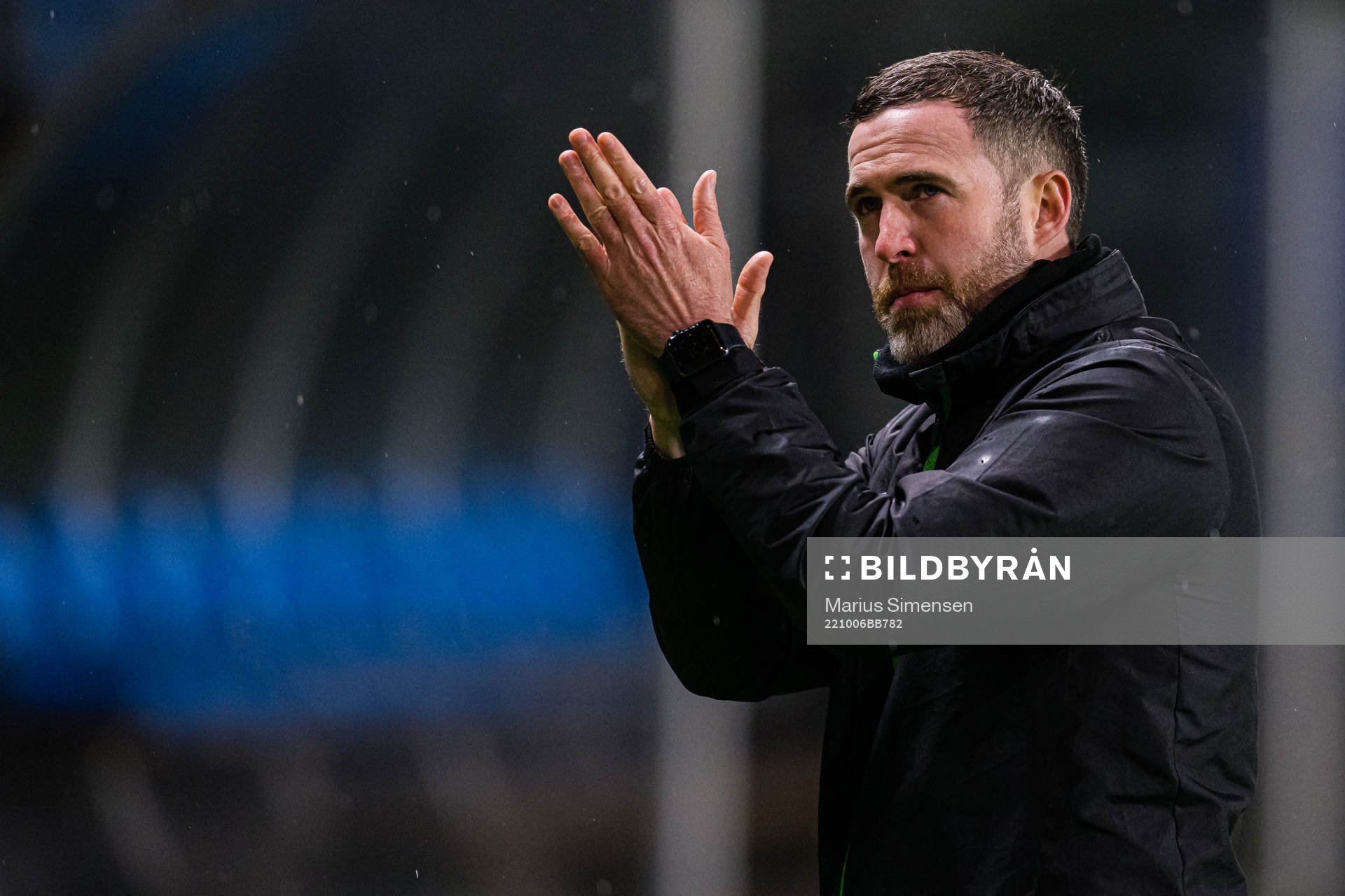 Stephen Bradley, head coach of Shamrock Rovers, looks