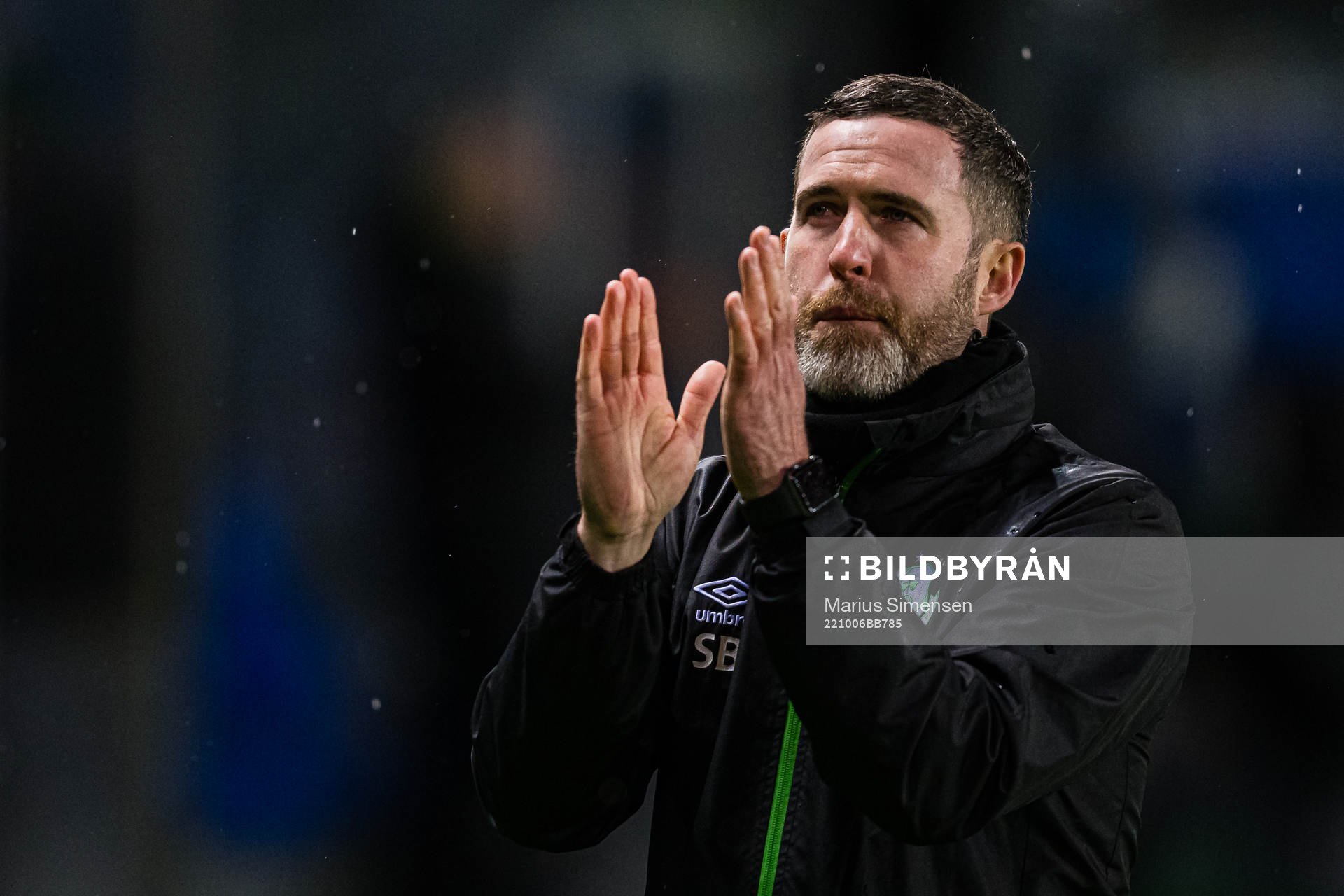 Stephen Bradley, head coach of Shamrock Rovers, looks