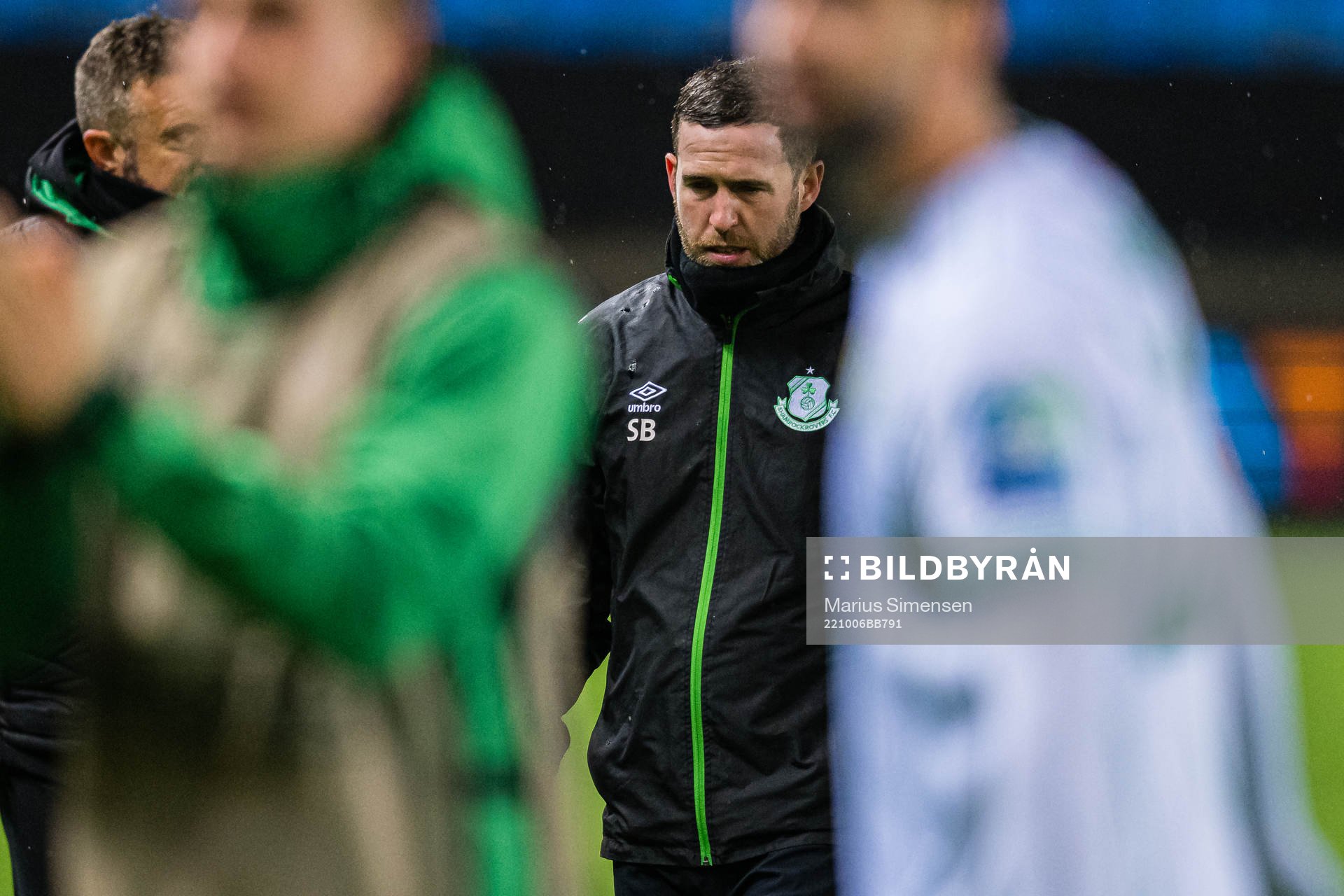 Stephen Bradley, head coach of Shamrock Rovers, looks