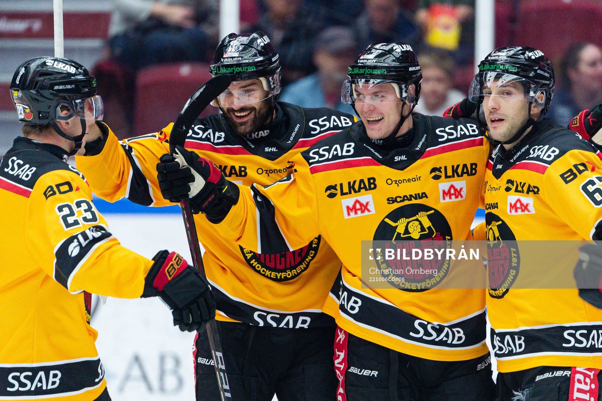 Luleås Joonas Rask jublar