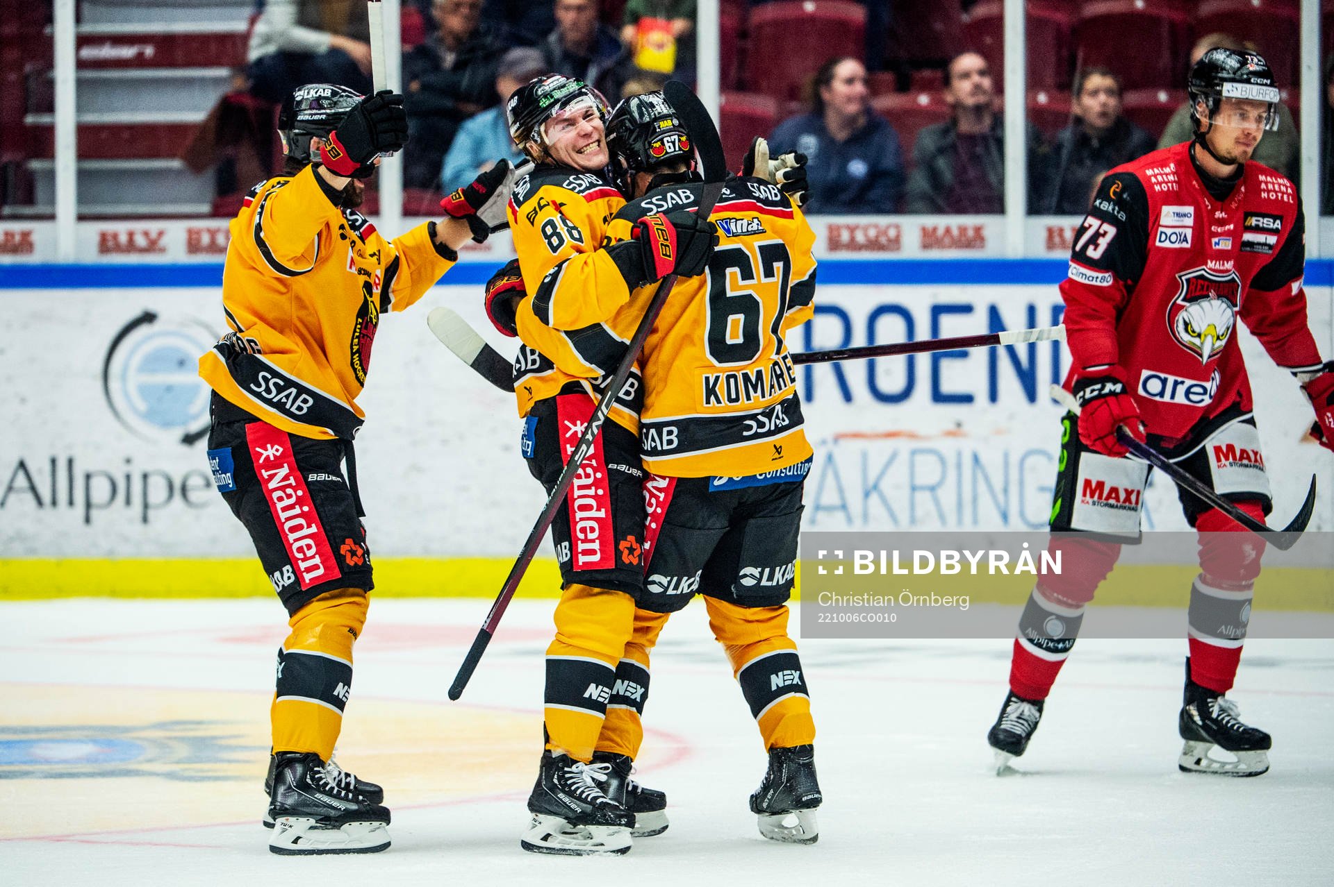 Luleås Joonas Rask jublar